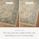 Loloi Briar Ant. Ivory / Blue Rug RUGS - synthetic Loloi 18" x 18" sample