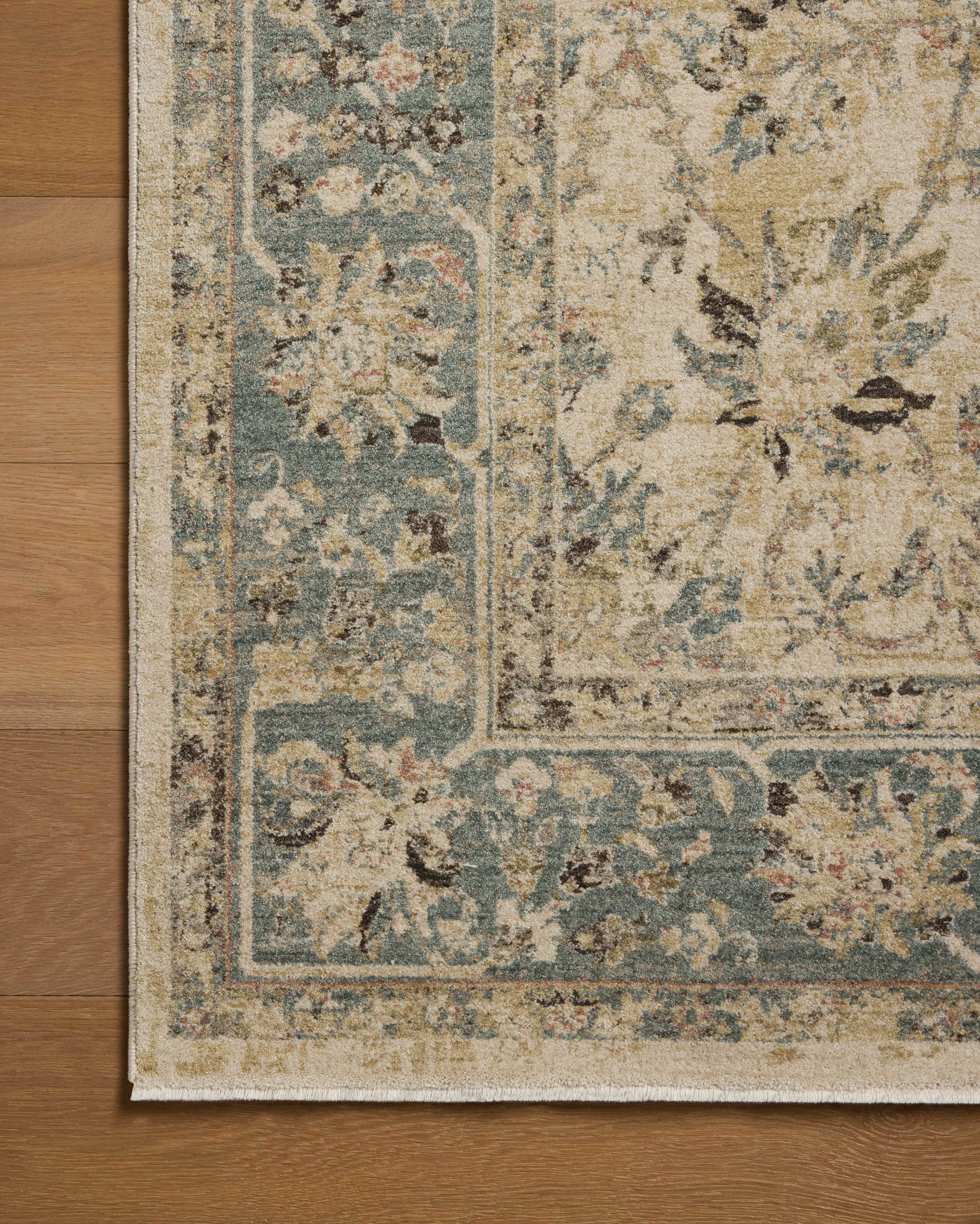 Loloi Briar Ant. Ivory / Blue Rug RUGS - synthetic Loloi 18" x 18" sample