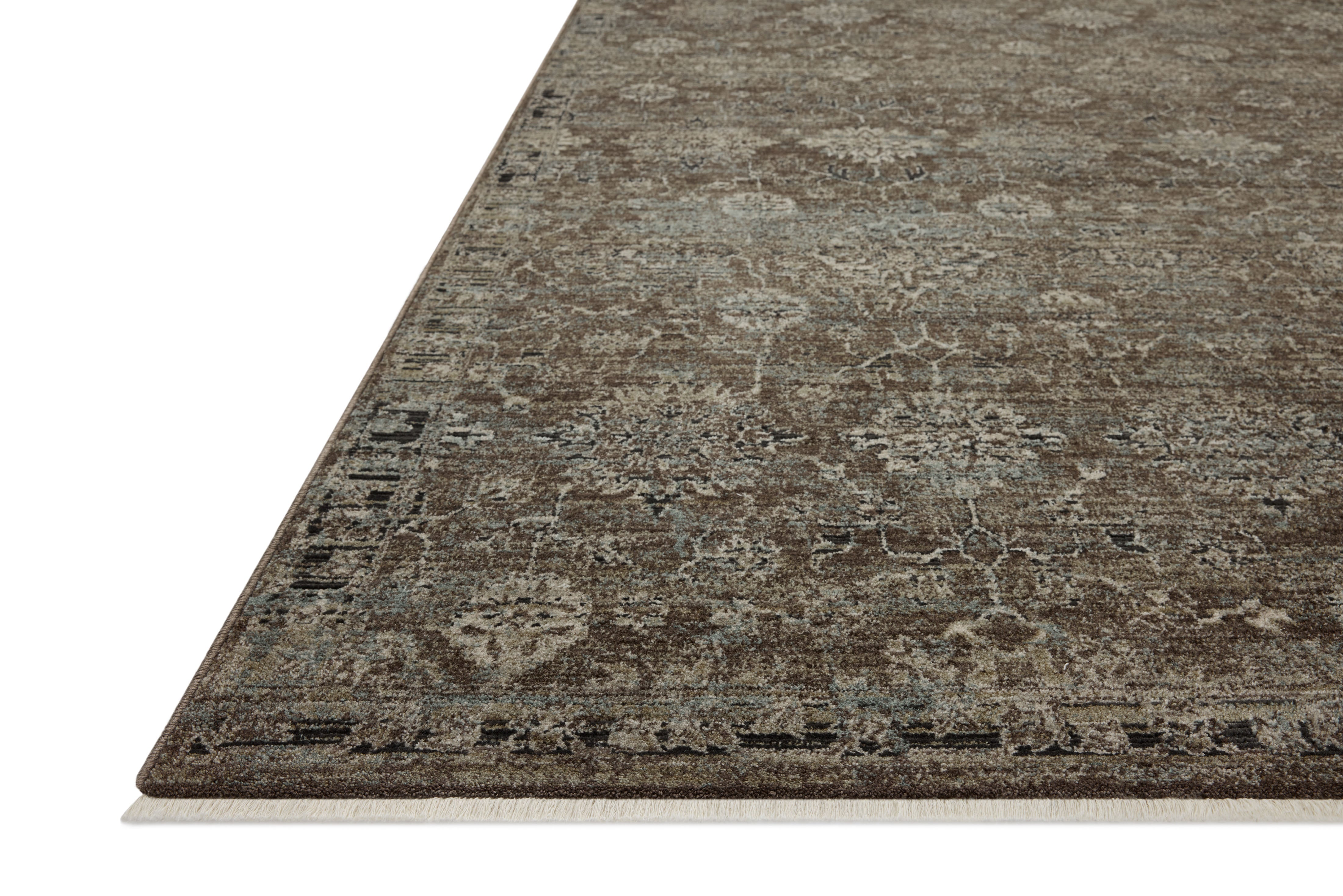 Loloi Briar Bark / Lagoon Square Rug RUGS - synthetic Loloi