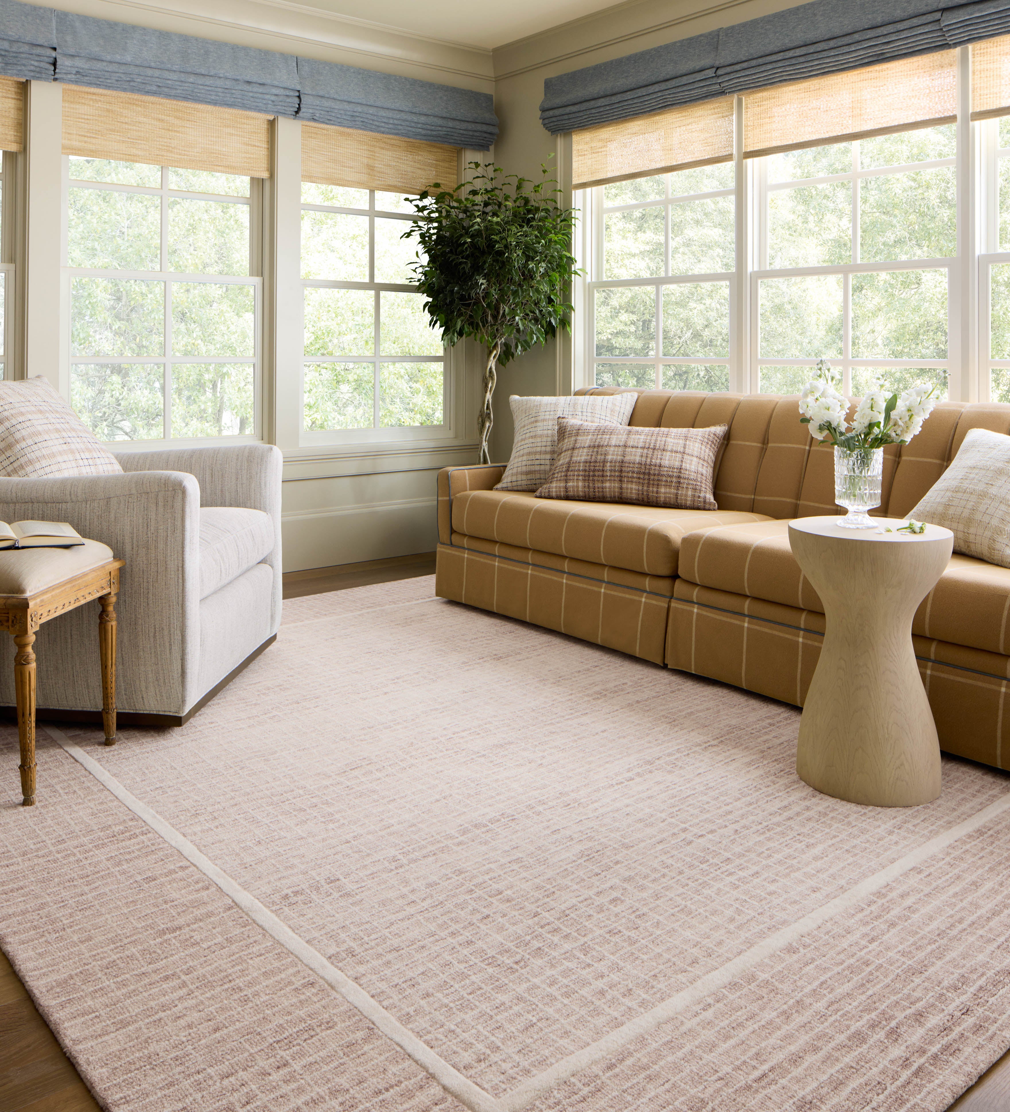Chris Loves Julia x Loloi Briggs Blush / Ivory Rug 0-RUGS-wool Loloi
