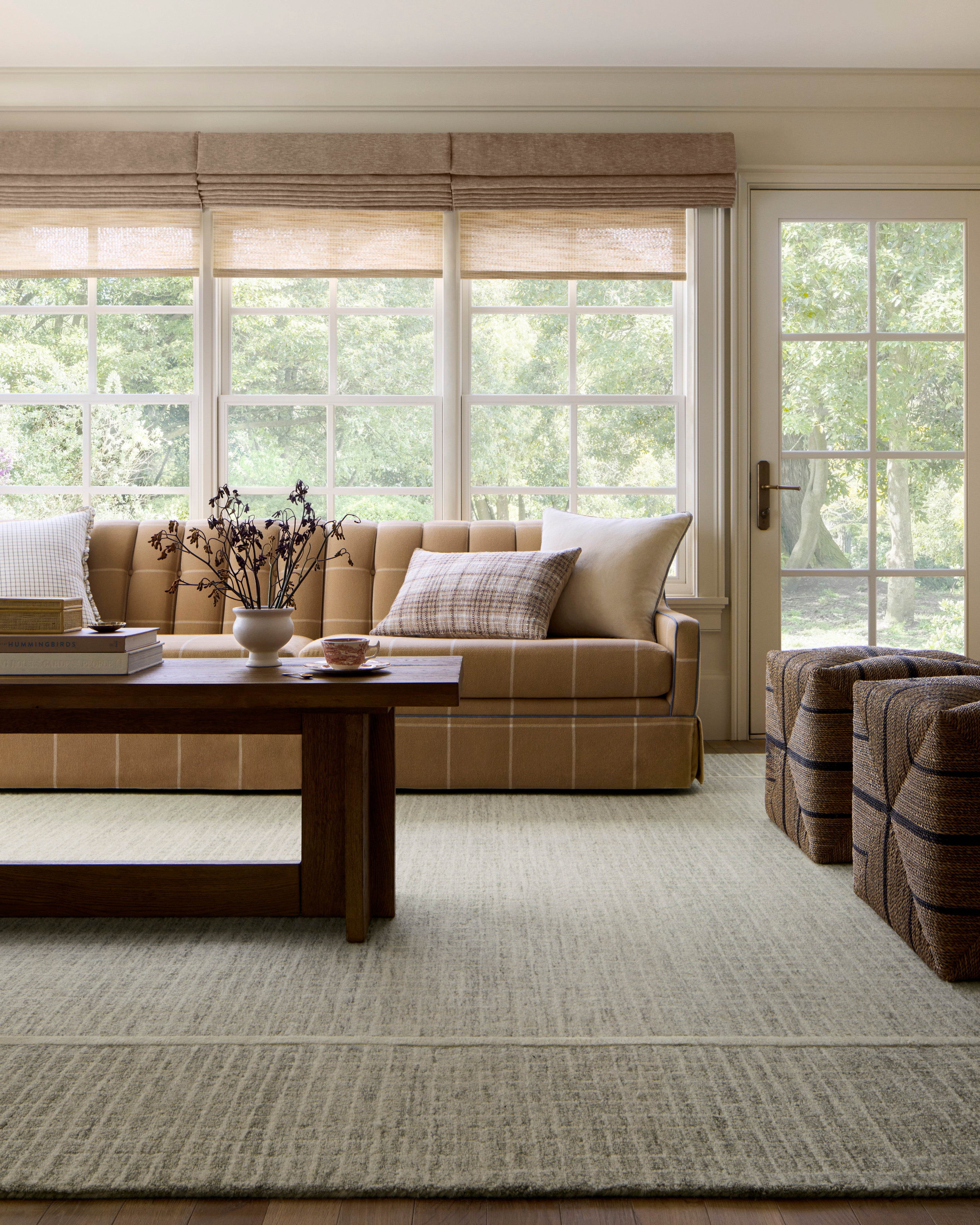 Chris Loves Julia x Loloi Briggs Sage / Ivory Rug 0-RUGS-wool Loloi