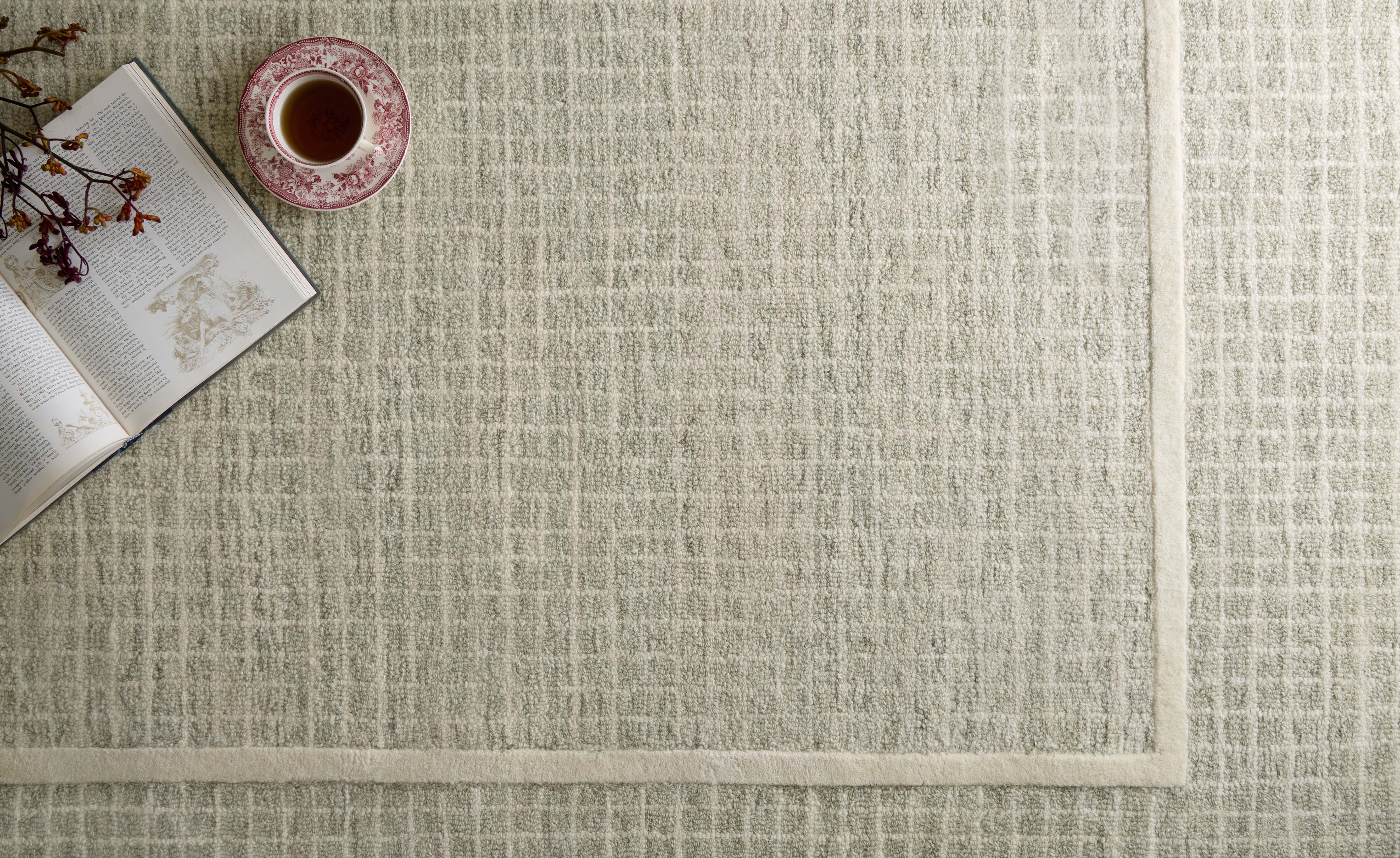 Chris Loves Julia x Loloi Briggs Sage / Ivory Rug 0-RUGS-wool Loloi