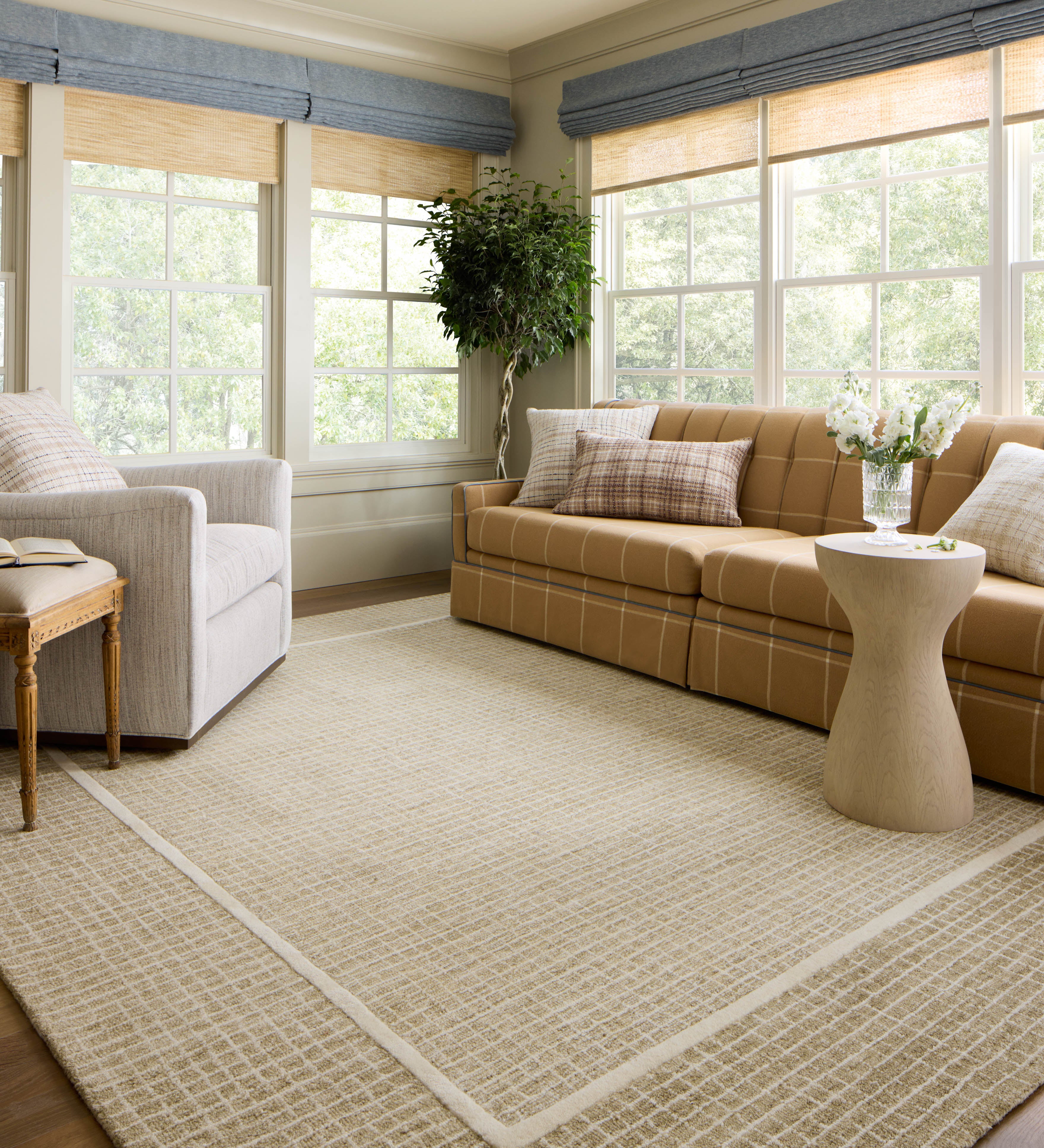 Chris Loves Julia x Loloi Briggs Wheat / Ivory Rug 0-RUGS-wool Loloi