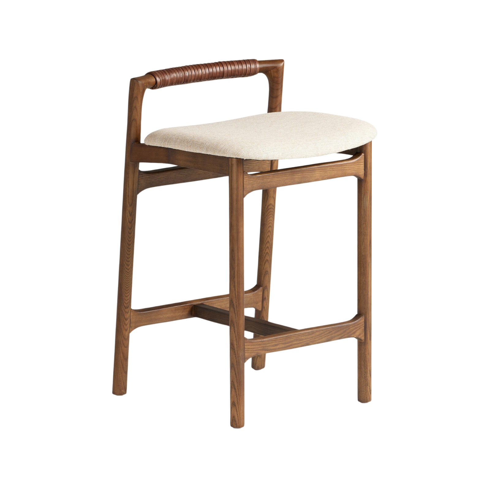 Baden Counter Stool FURNITURE - bar/counter stool Four Hands Alcala Wheat