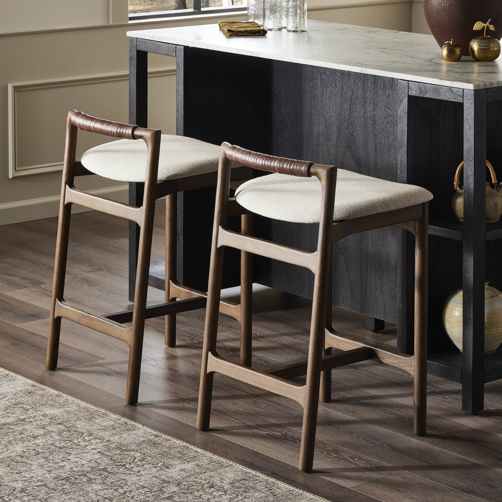 Baden Counter Stool FURNITURE - bar/counter stool Four Hands