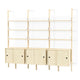 Blonde Upright/White Bracket/Blonde Wood