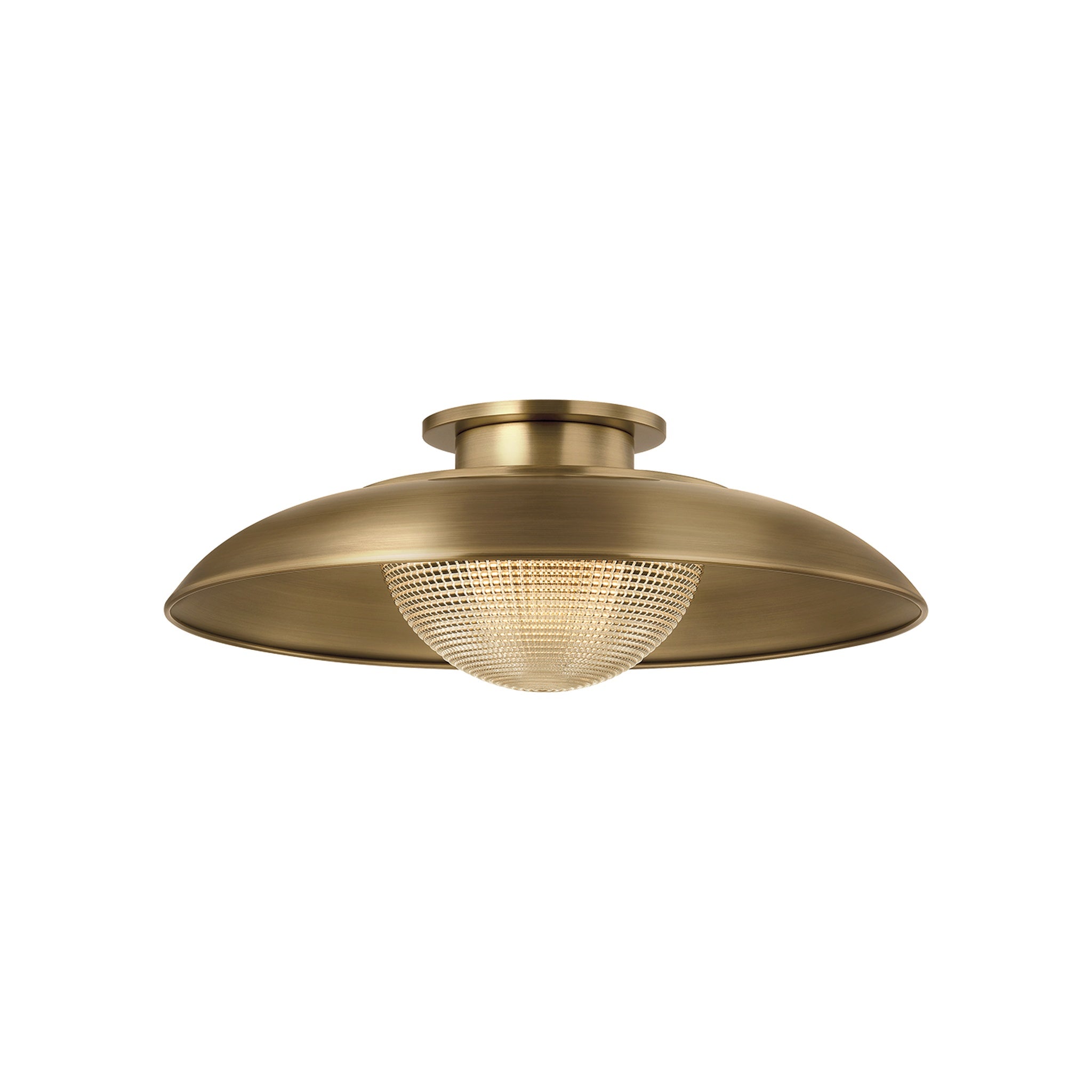 Braxton Semi Flush LIGHTING - Semi Flush Hudson Valley Lighting Patina Brass