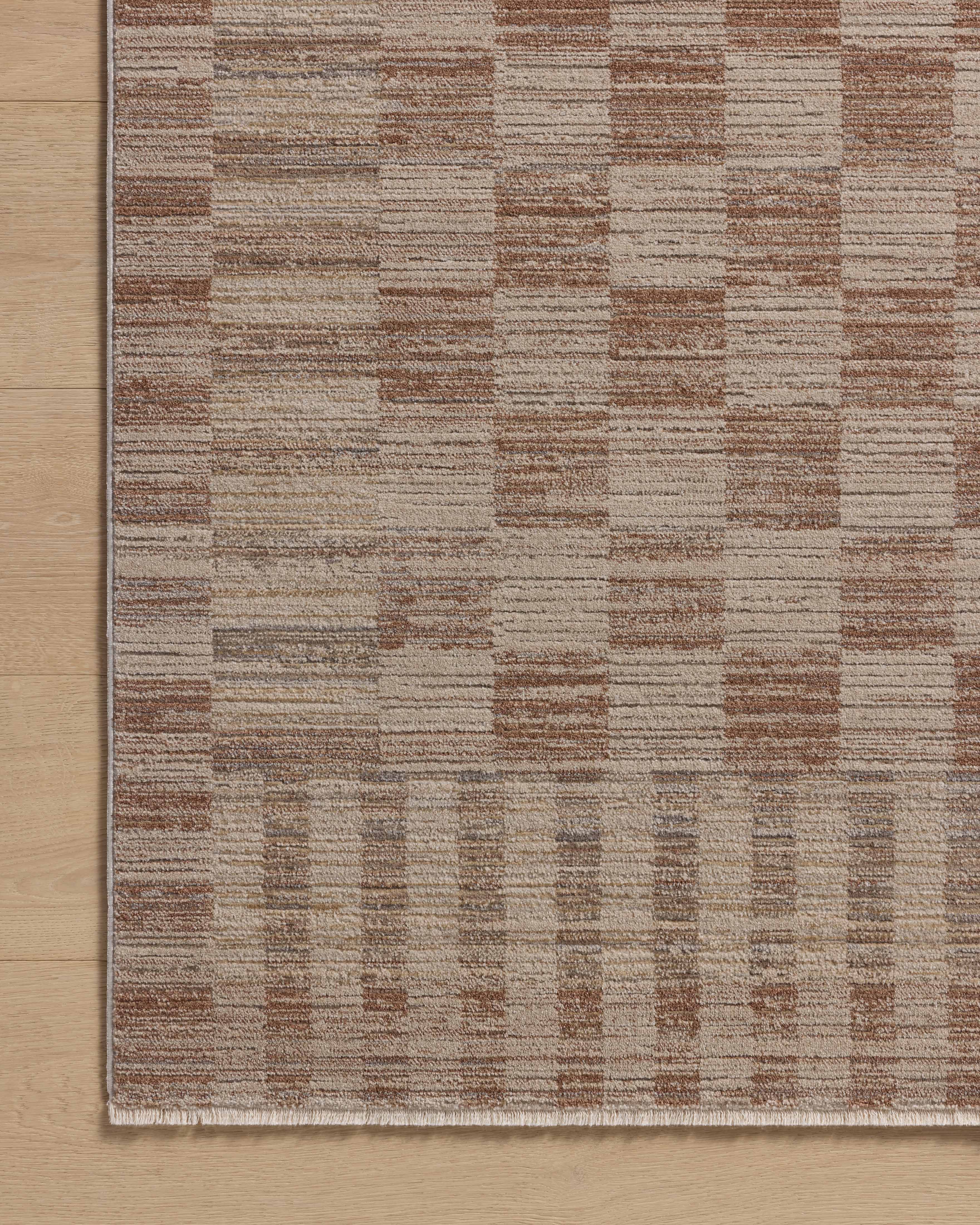 Amber Lewis x Loloi Cali Brick / Natural Rug RUGS - synthetic Loloi