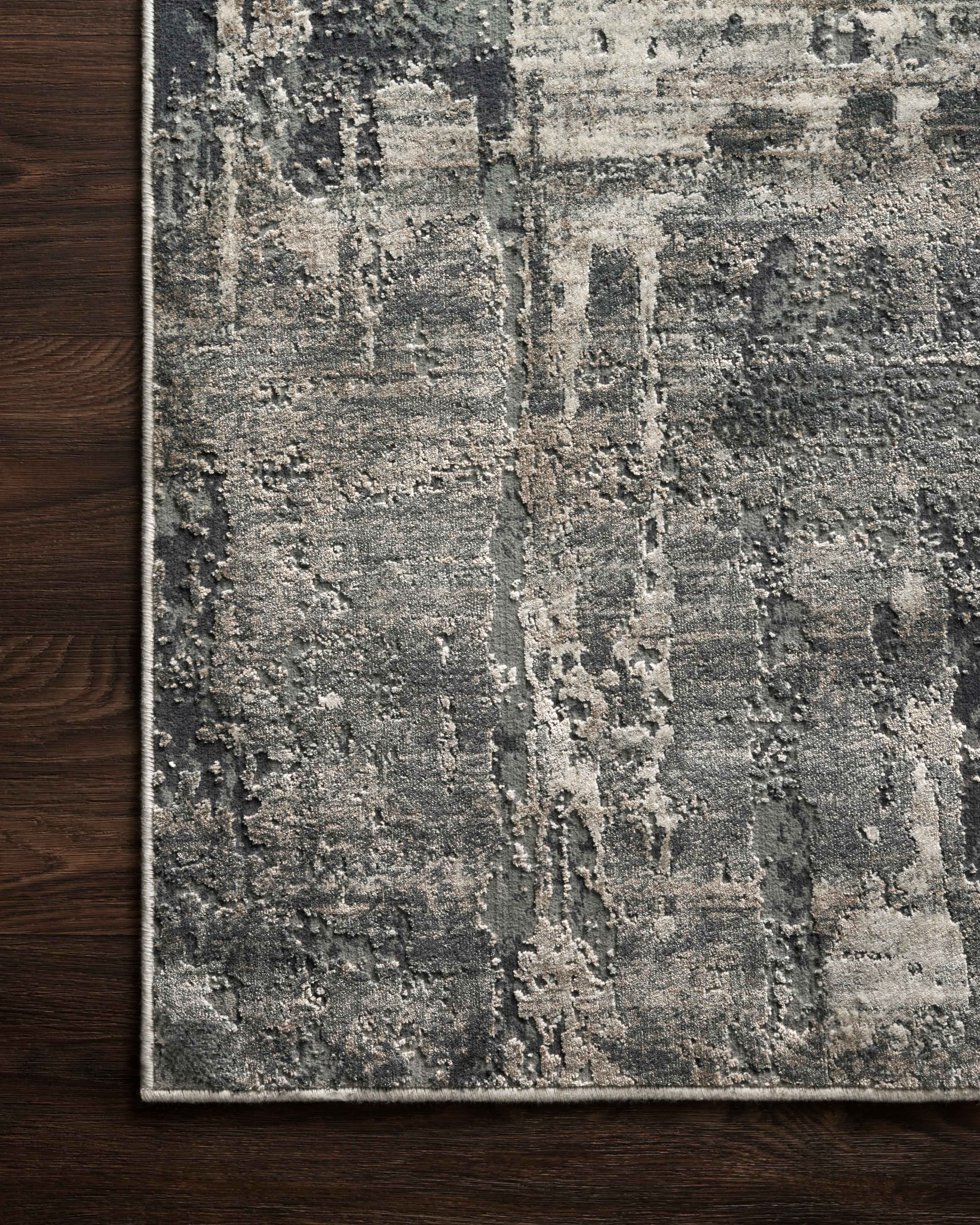 Loloi Cascade Ivory / Charcoal Rug RUGS - synthetic Loloi