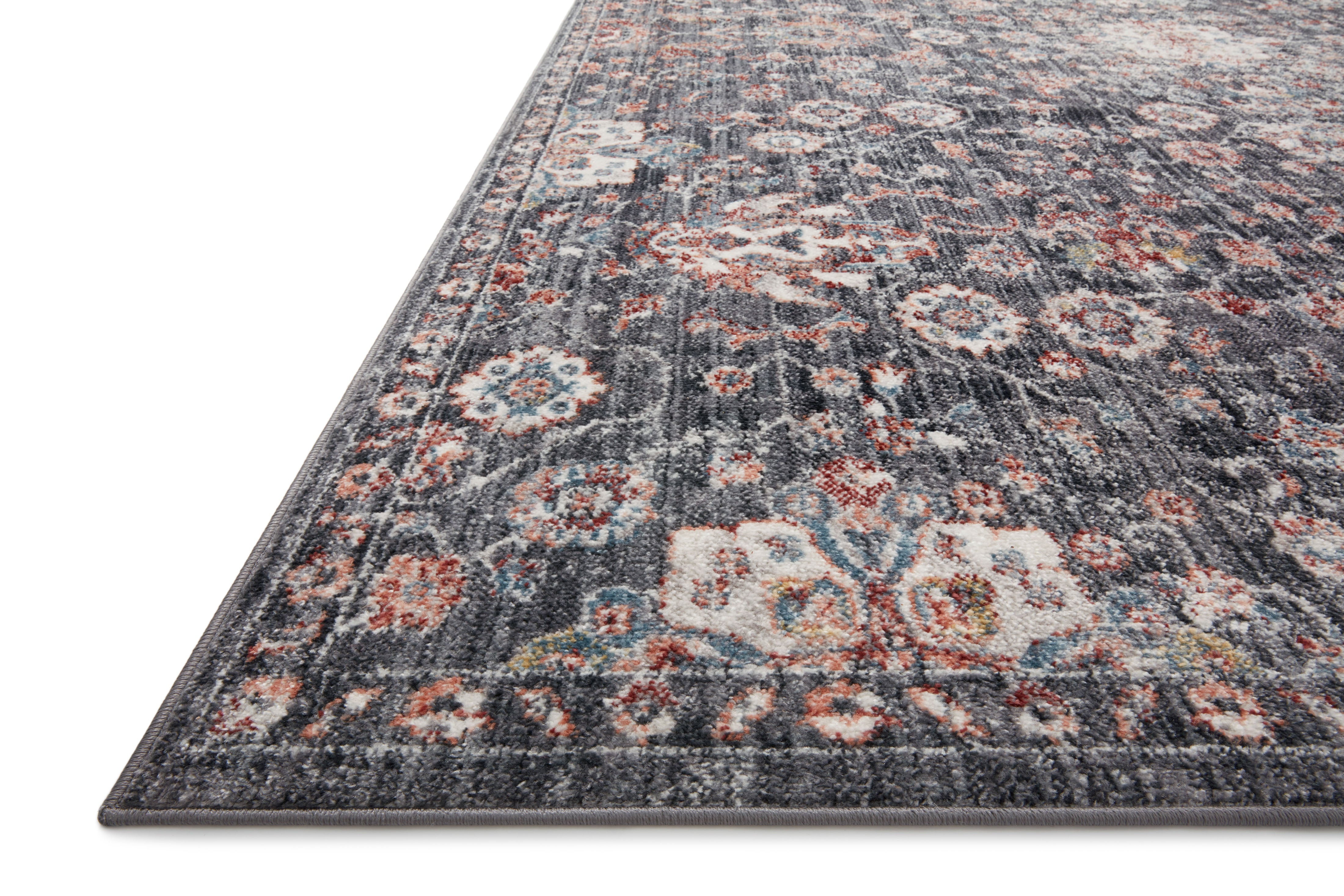 Loloi Cassandra Charcoal / Rust Rug Loloi