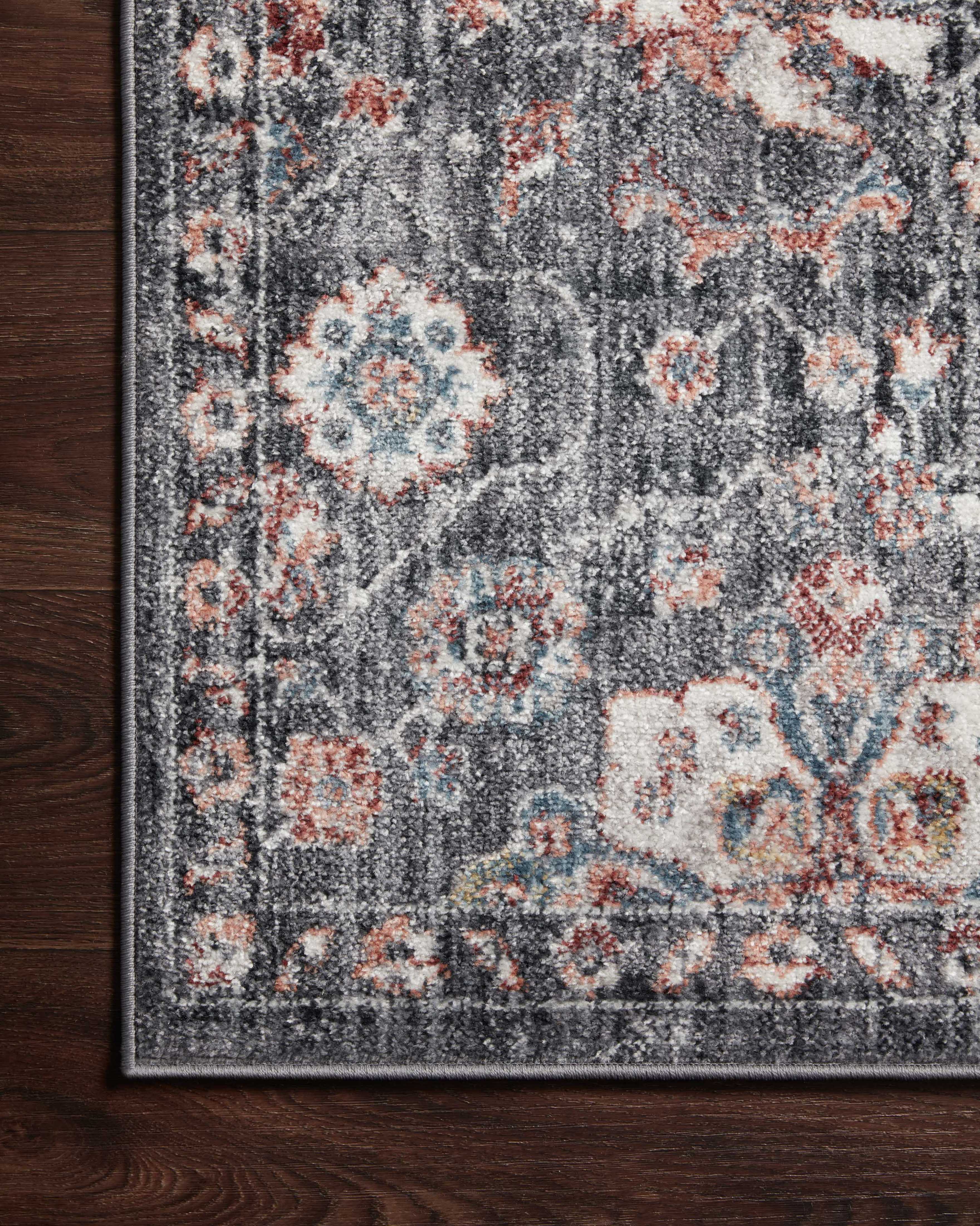 Loloi Cassandra Charcoal / Rust Rug Loloi