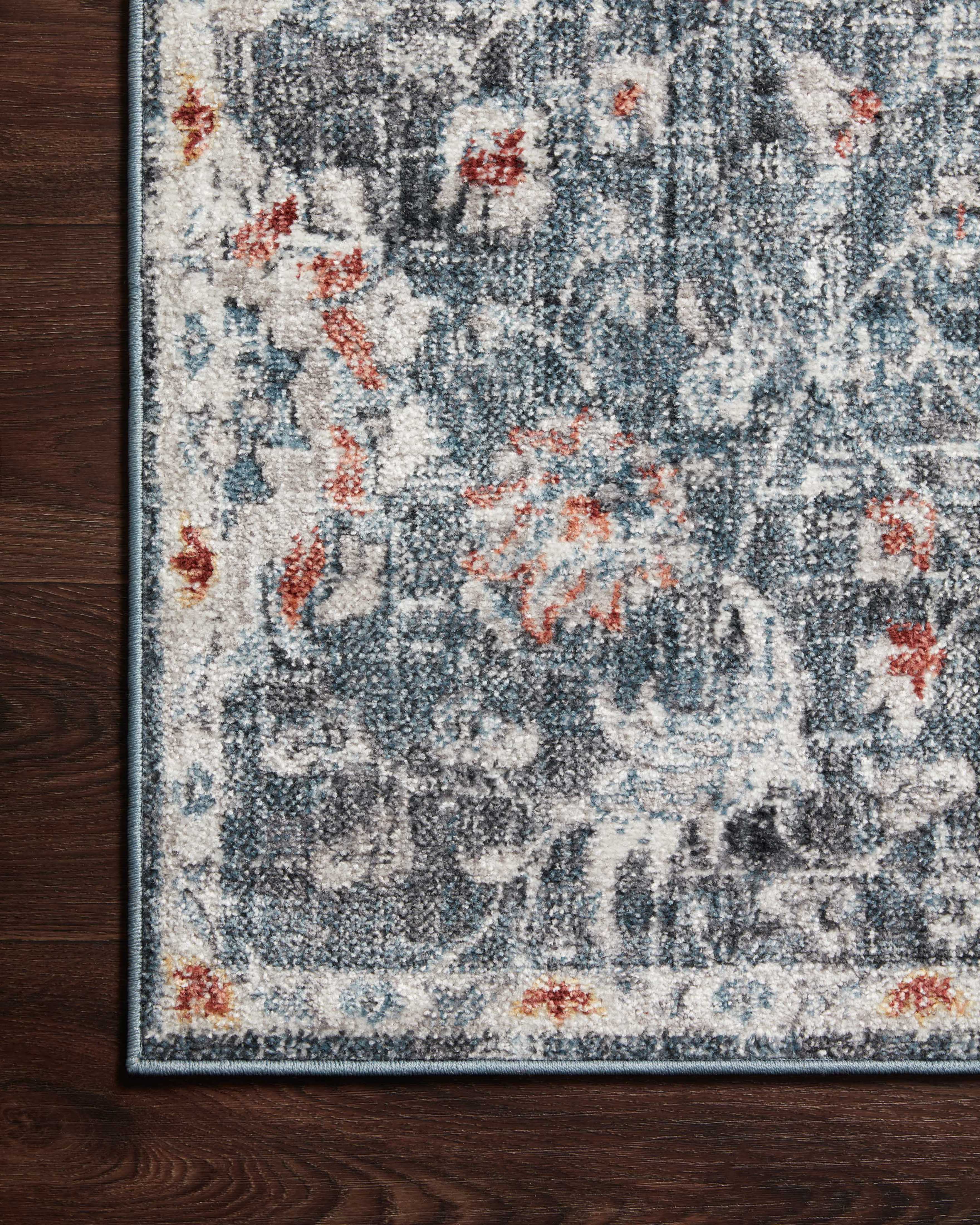 Loloi Cassandra Blue / Rust Rug Loloi