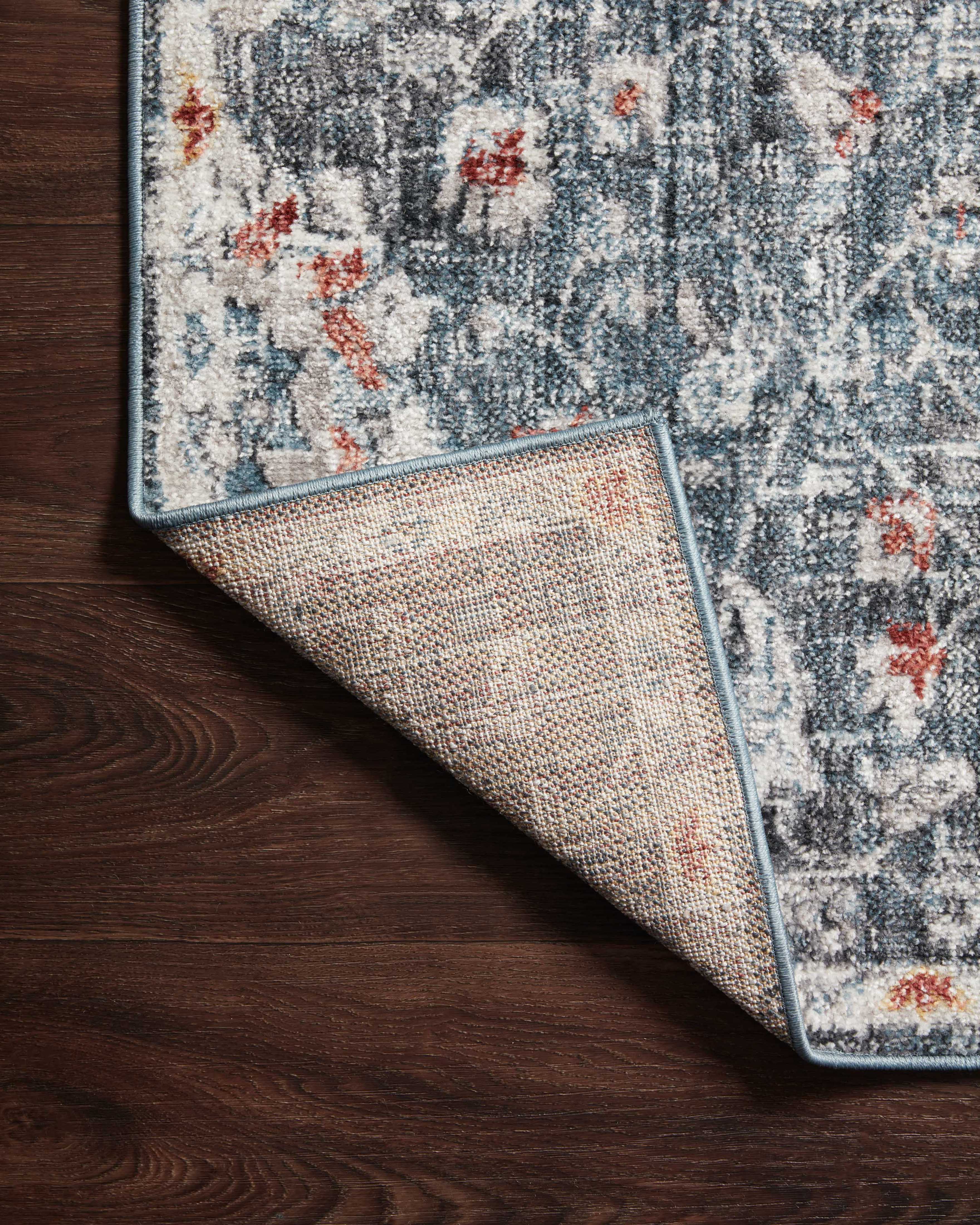 Loloi Cassandra Blue / Rust Rug Loloi