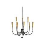 Adley Chandelier LIGHTING - Chandelier Hudson Valley Lighting Large Gradient Brass