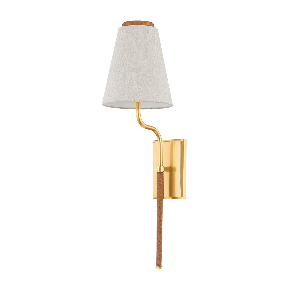 Sullivan Wall Sconce, Aged Brass