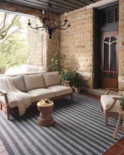 Magnolia Home by Joanna Gaines x Loloi Charlie Charcoal / Grey Rug
