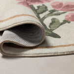 Chris Loves Julia x Loloi Clove Ivory / Pink Bath Mat - Rug & Weave