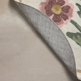 Chris Loves Julia x Loloi Clove Ivory / Pink Bath Mat - Rug & Weave
