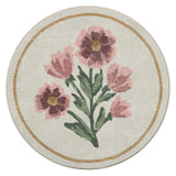 Chris Loves Julia x Loloi Clove Ivory / Pink Bath Mat - Rug & Weave