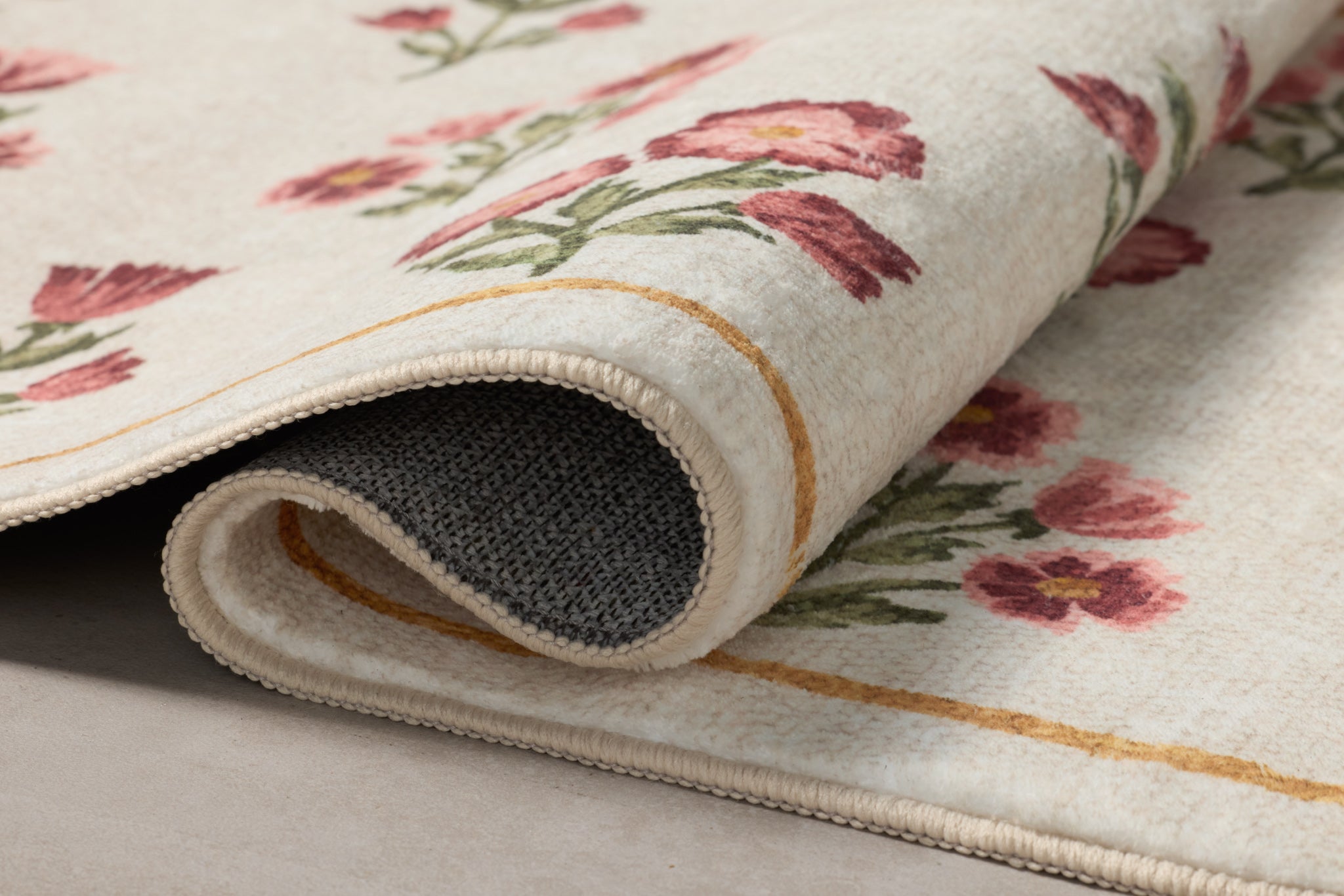 Chris Loves Julia x Loloi Clove Ivory / Rose Bath Mat - Rug & Weave