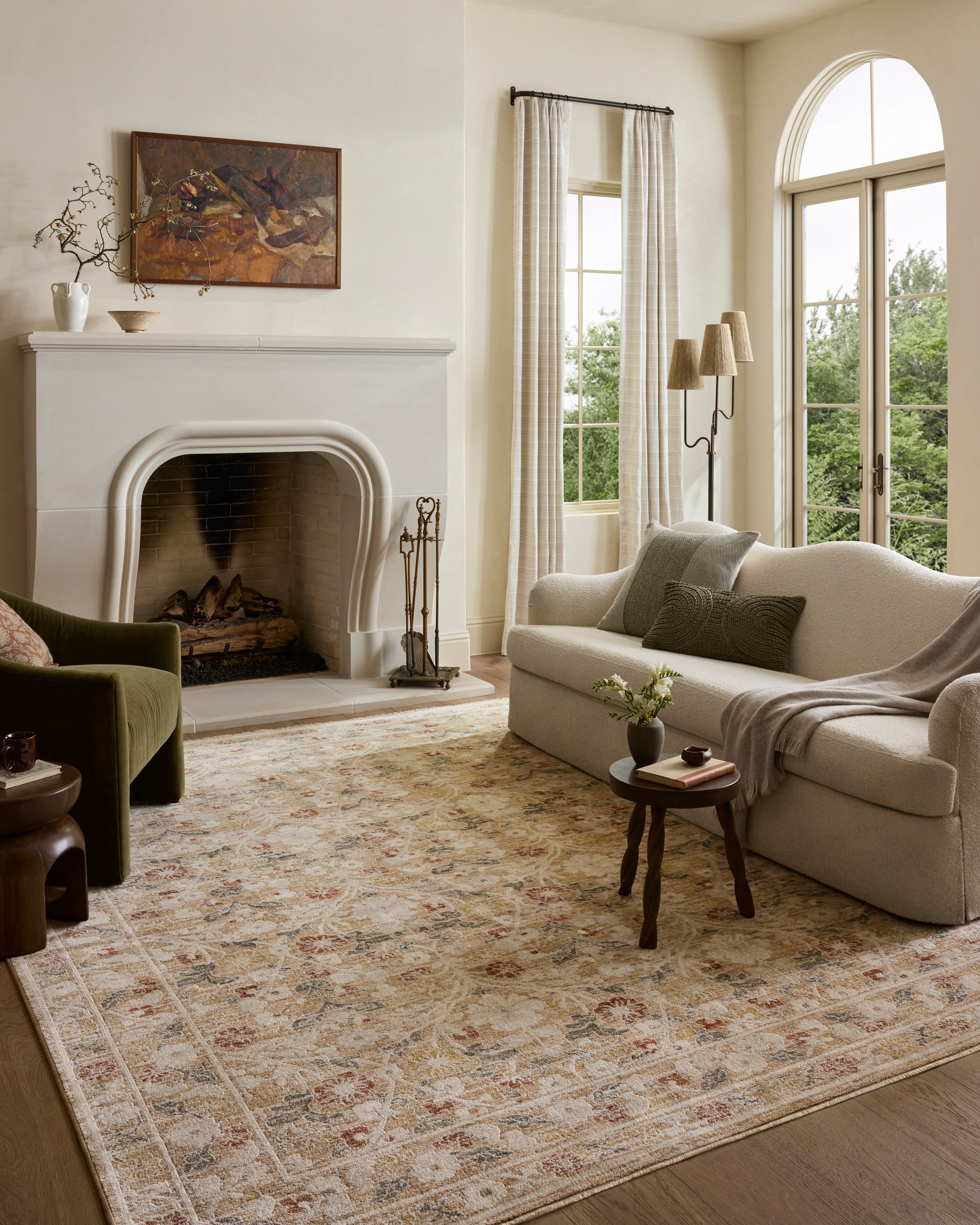 Loloi Clarisse Sand / Multi Rug RUGS - synthetic Loloi 18" x 18" sample