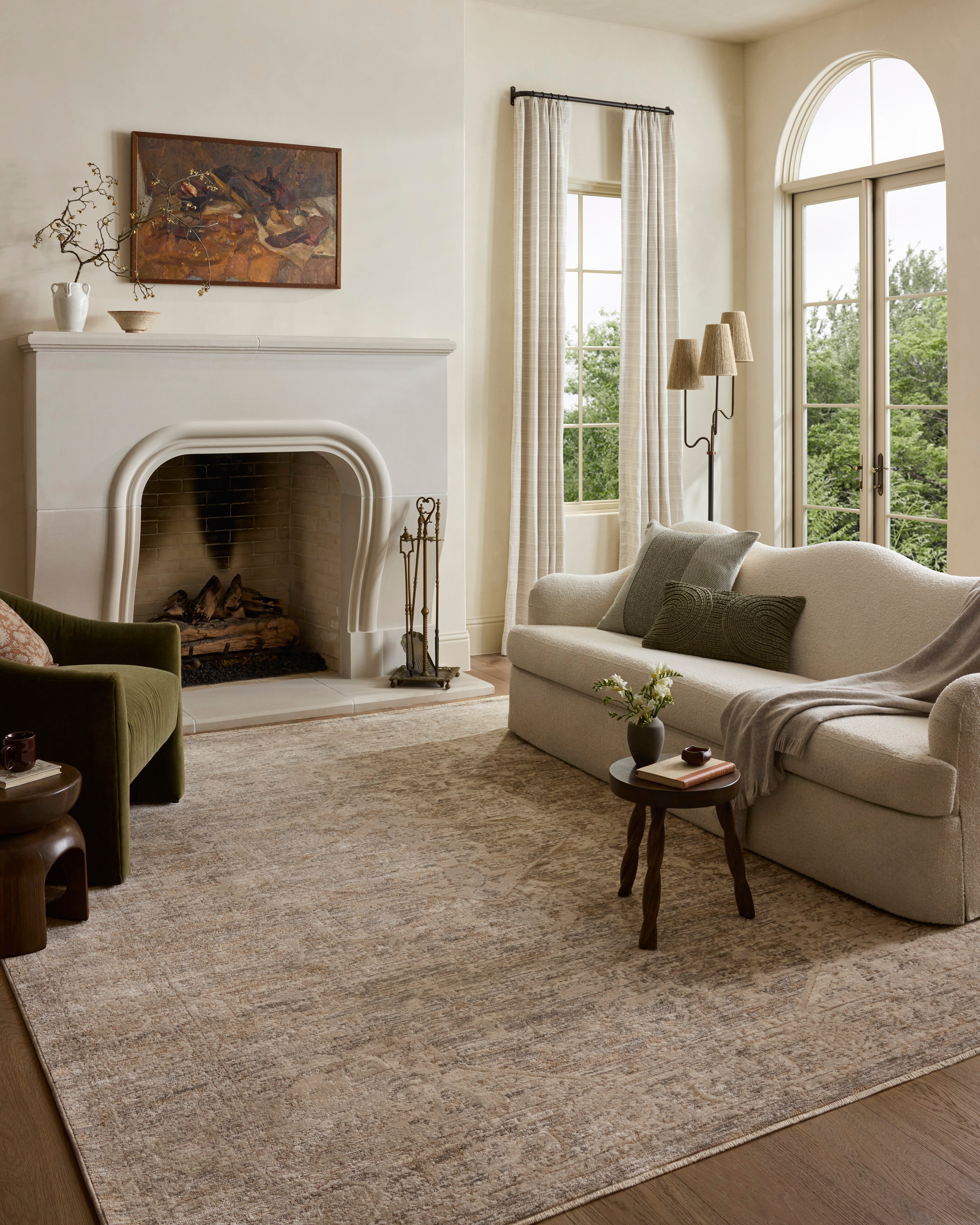 Loloi Clarisse Smoke / Natural Rug RUGS - synthetic Loloi 18" x 18" sample
