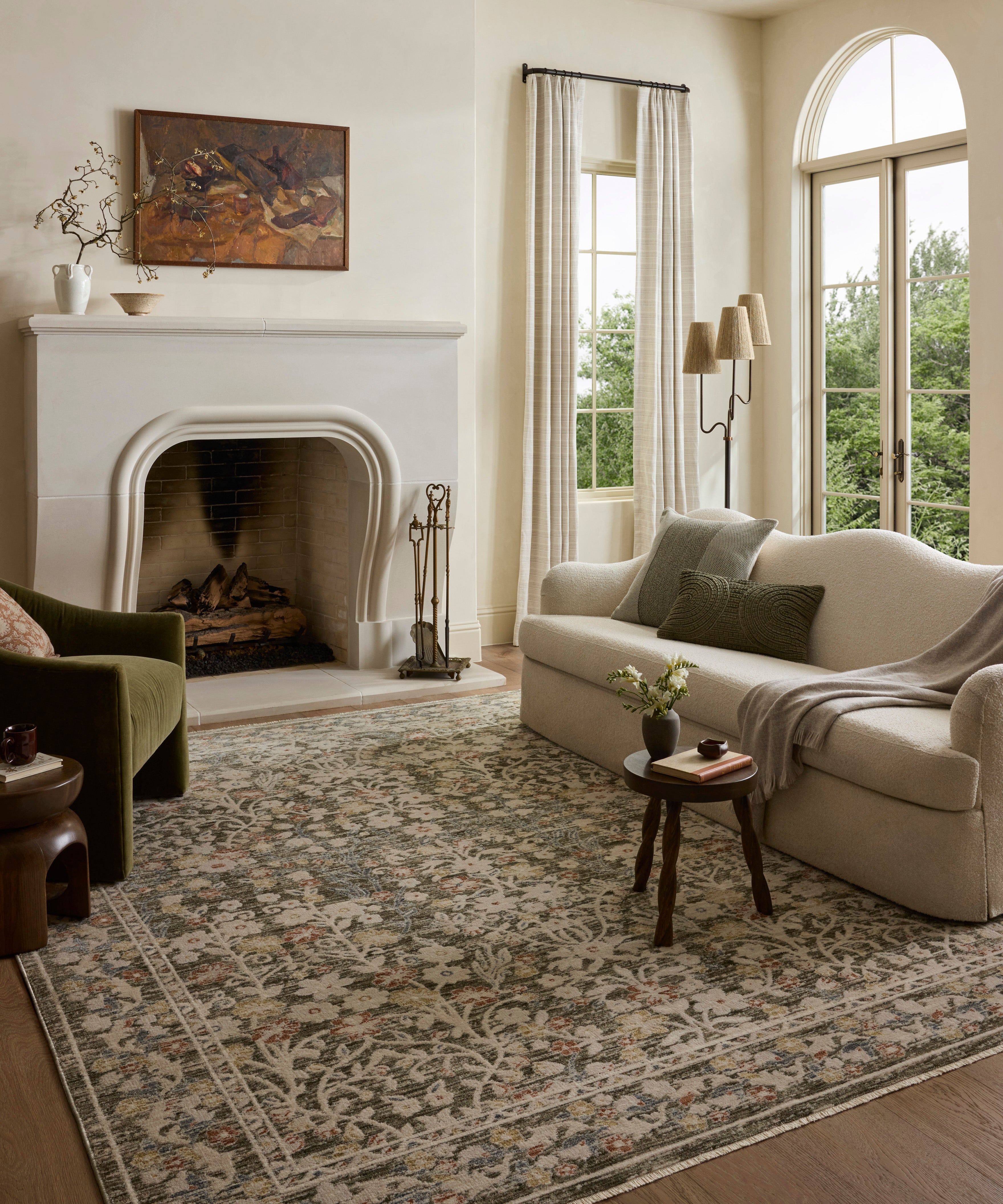Loloi Clarisse Olive / Multi Rug RUGS - synthetic Loloi