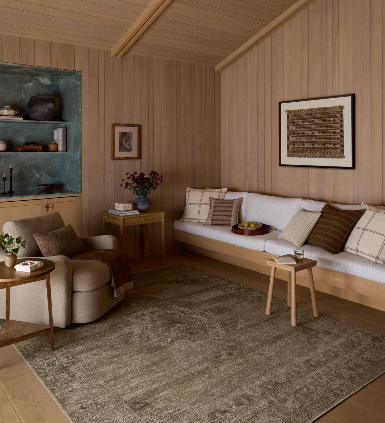 IN STORE - Amber Lewis x Loloi Cambria Sand / Olive Rug IN STORE - rugs Loloi