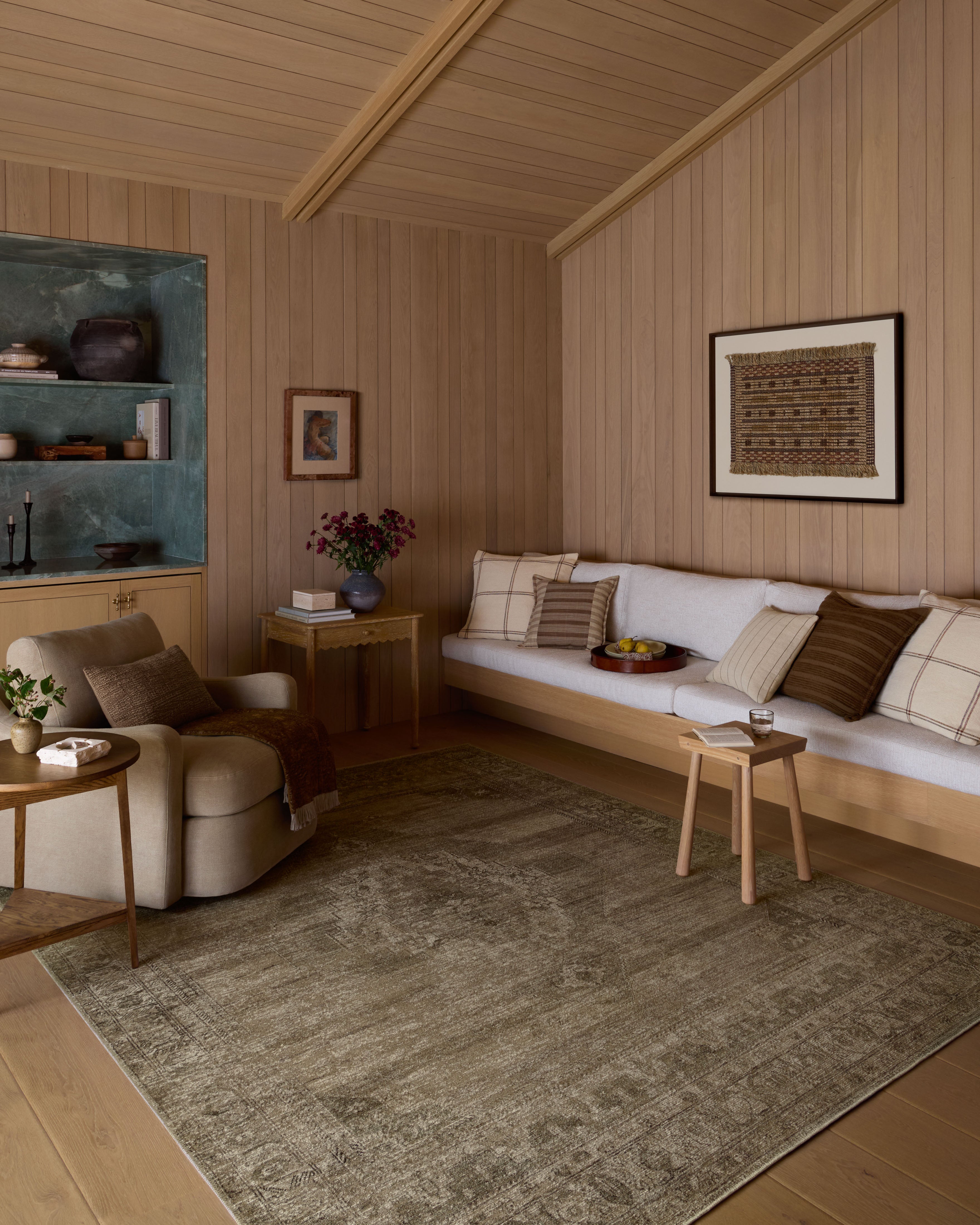 IN STORE - Amber Lewis x Loloi Cambria Sand / Olive Rug IN STORE - rugs Loloi