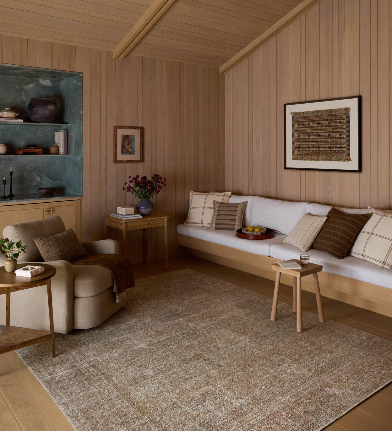 FLOOR MODEL - Amber Lewis x Loloi Cambria Multi / Natural Rug IN STORE - rugs Loloi