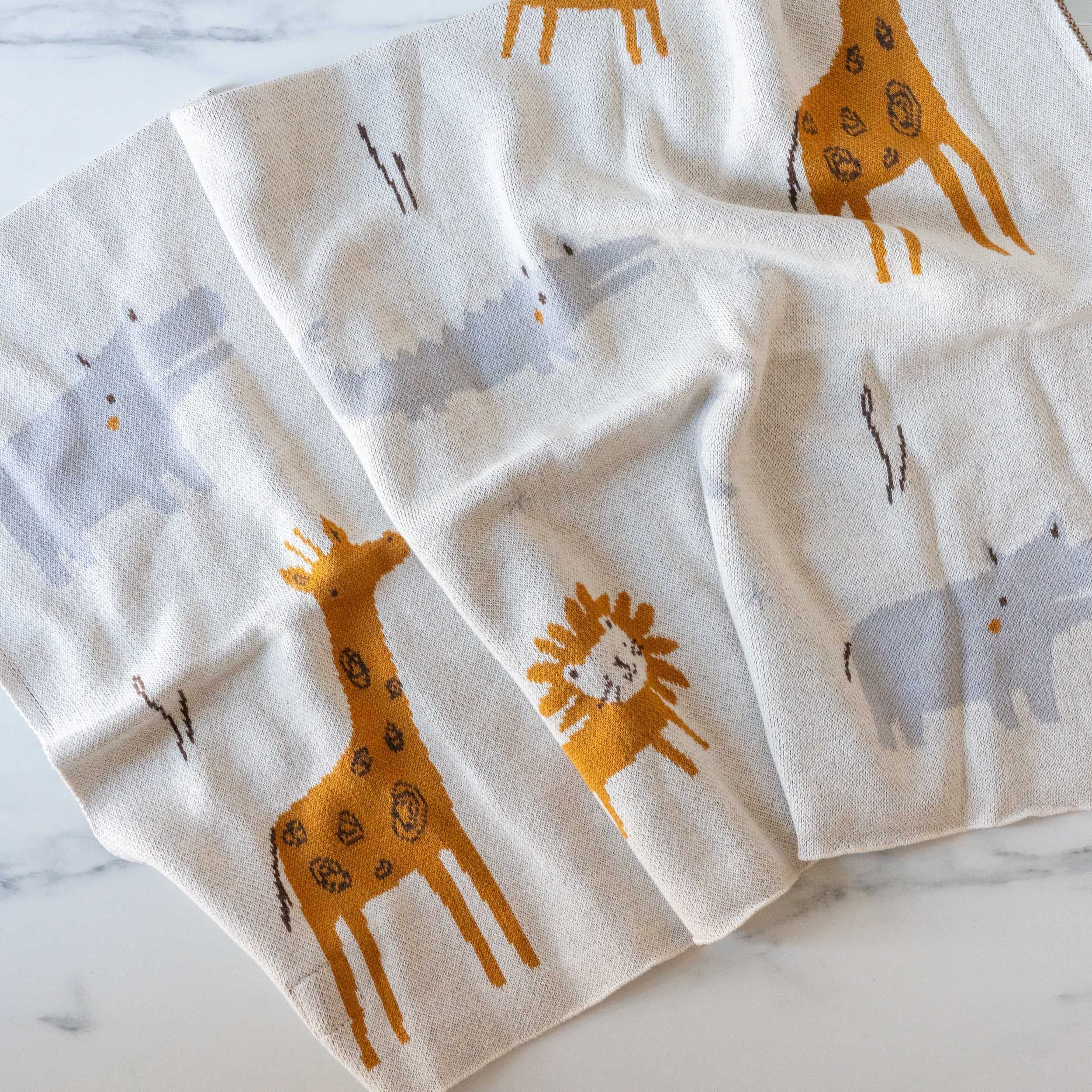 Animal Safari Baby Blanket - Rug & Weave