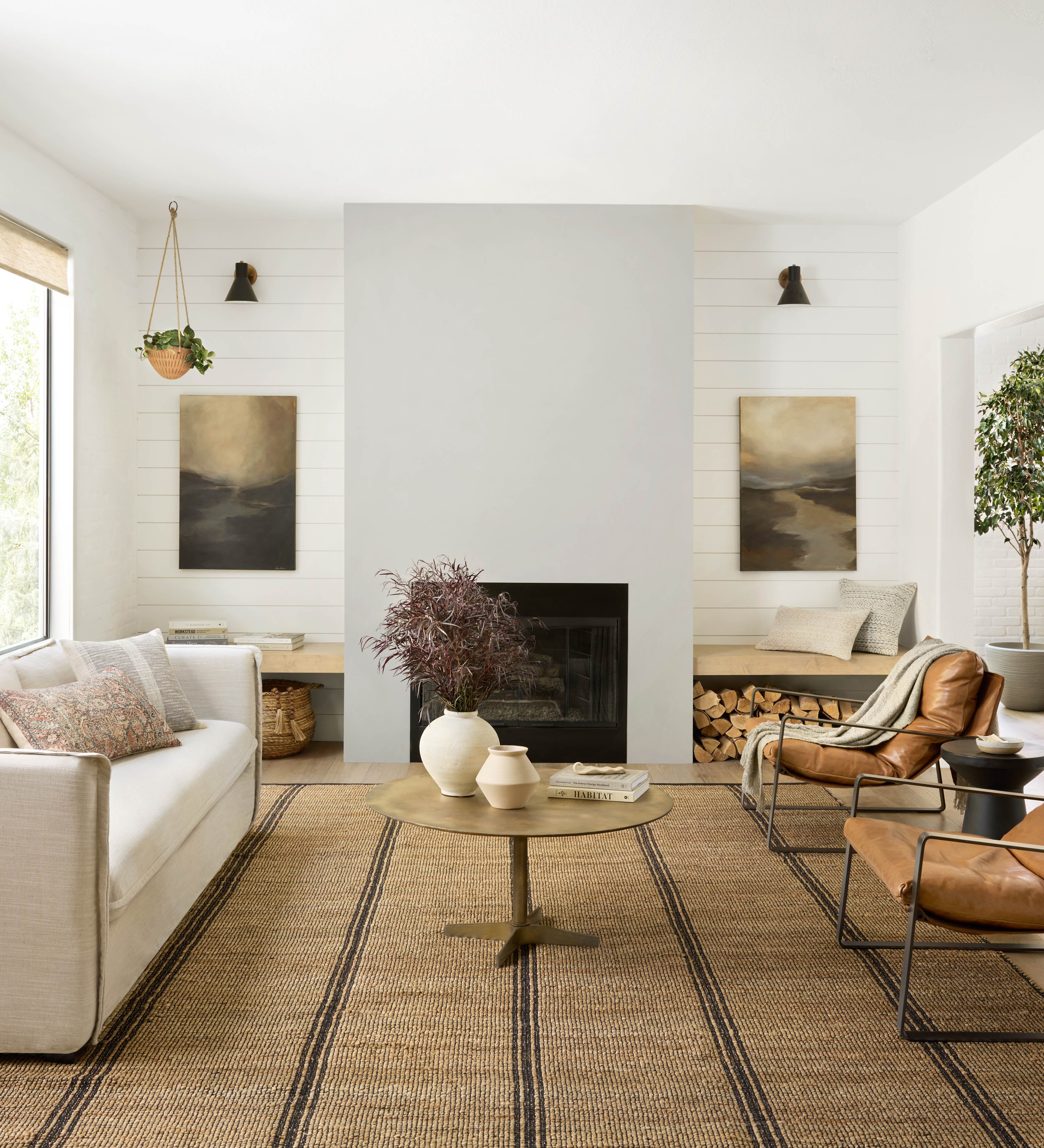 Angela Rose x Loloi Colton Natural/ Black Rug 0-RUGS Loloi