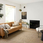 Angela Rose x Loloi Colton Natural/ Navy Rug 0-RUGS Loloi