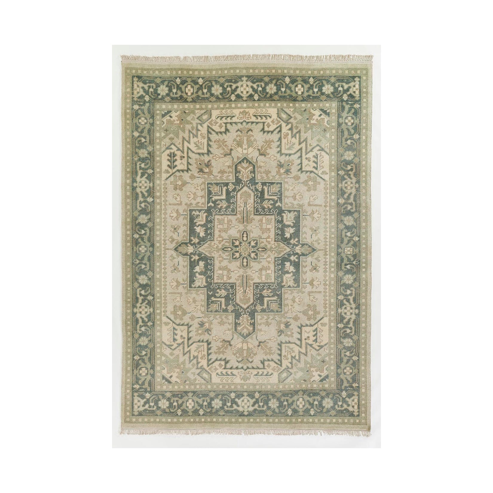 Concord Medallion Hand Knotted Area Rug RUGS - wool Momeni 2' x 3'
