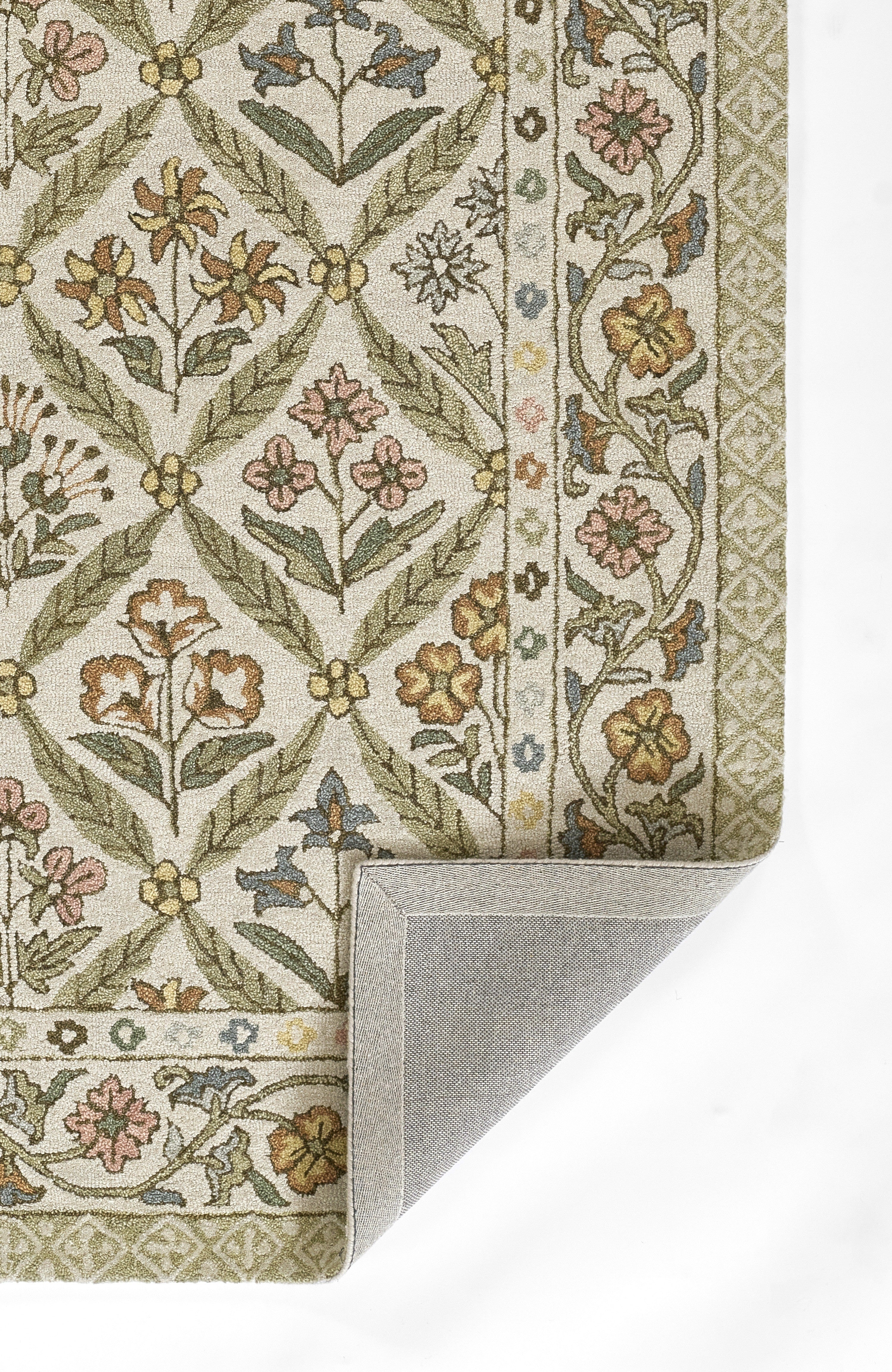 Cotswold Lattice Hand Tufted Rug RUGS - wool Momeni