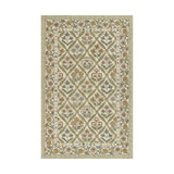 Cotswold Lattice Hand Tufted Rug RUGS - wool Momeni Green / Multi 2' x 3'