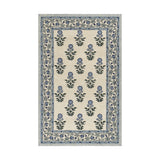Cotswold Block Print Hand Tufted Rug RUGS - wool Momeni Blue 2' x 3'