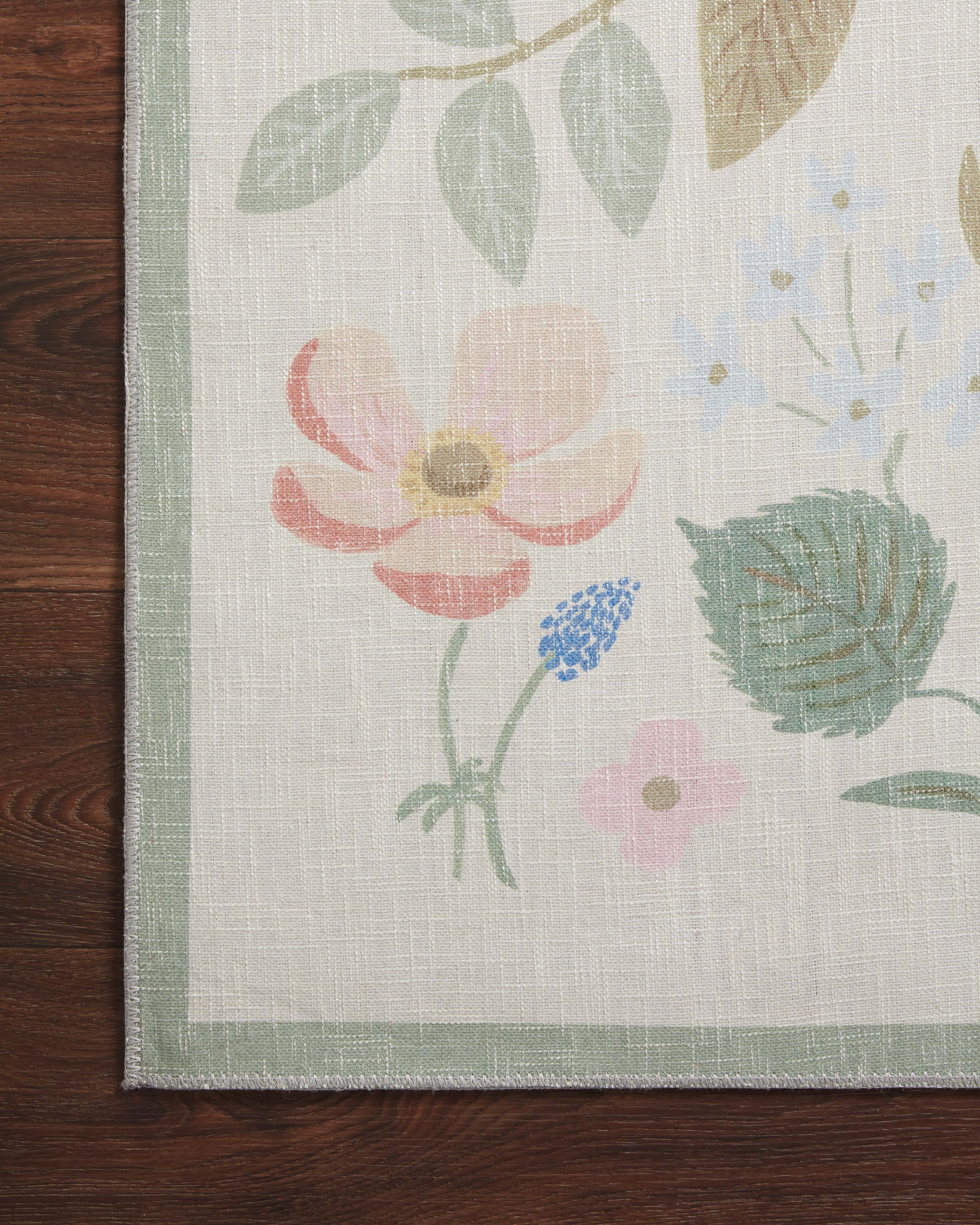 Rifle Paper Co. X Loloi/ Cotswolds Strawberry Fields Ivory Rug 3 - RUGS - patterned Loloi