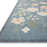 Rifle Paper Co. X Loloi/ Cotswolds Strawberry Fields Teal Rug 3 - RUGS - patterned Loloi