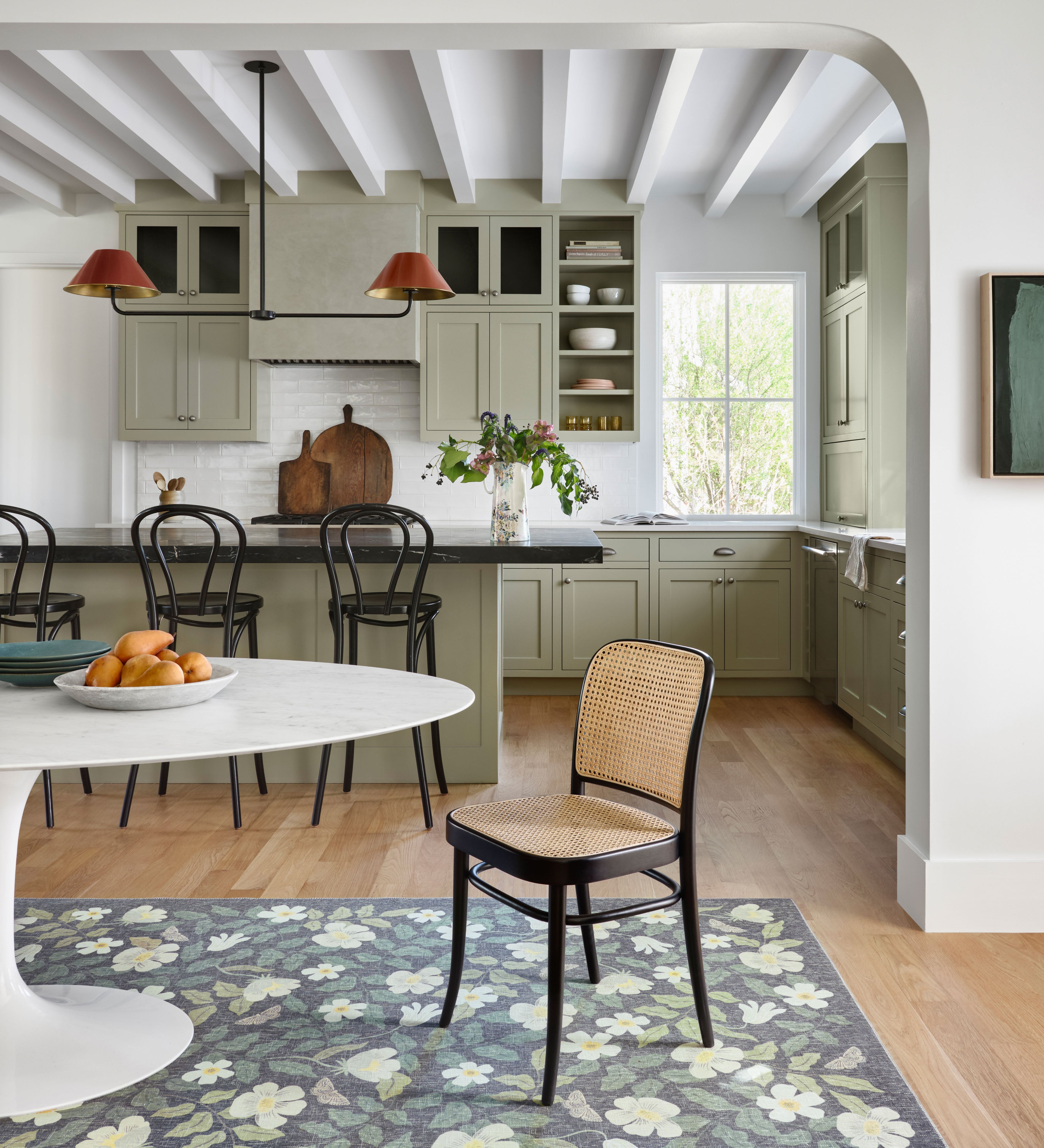 Rifle Paper Co. x Loloi Cotswolds Charcoal Rug