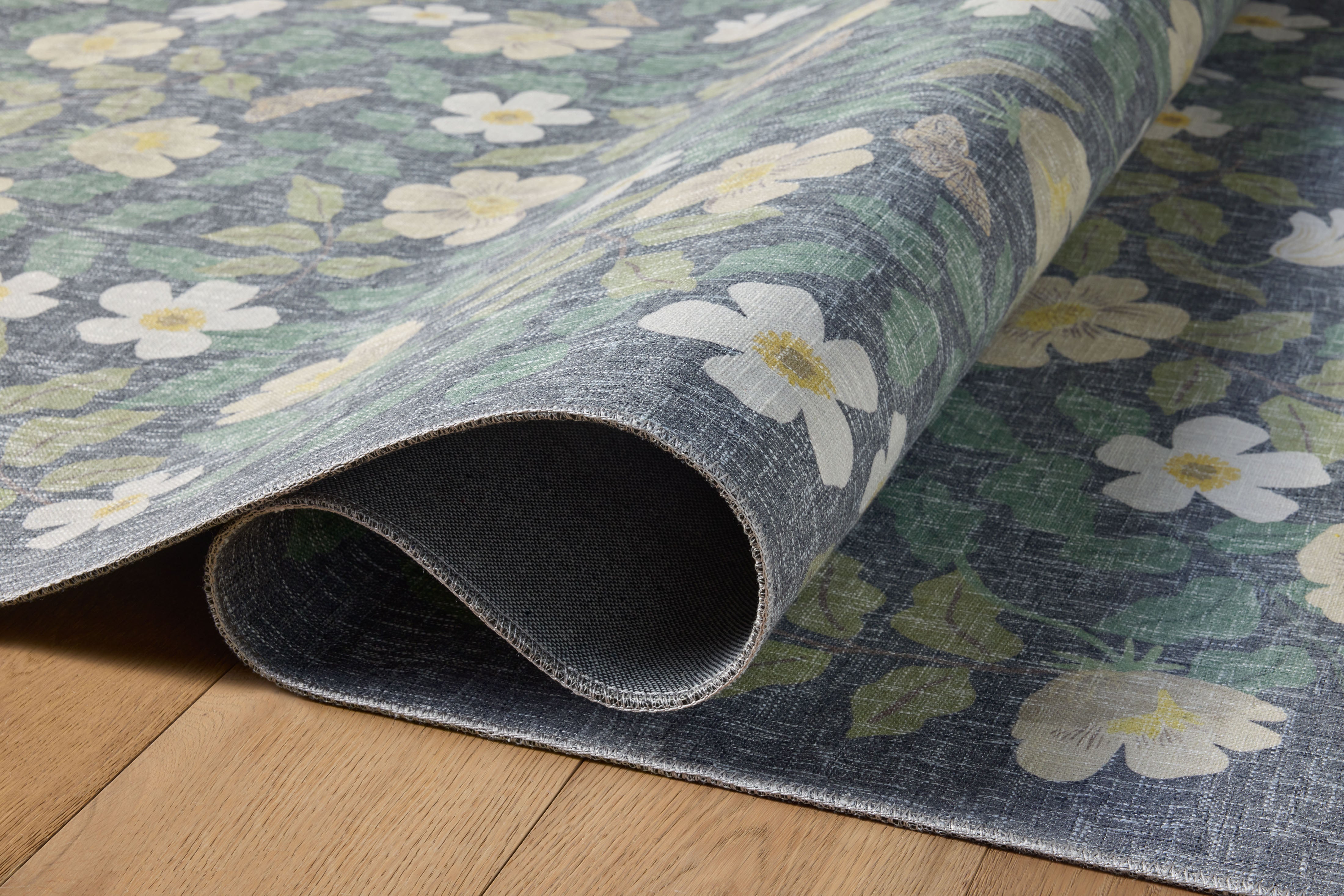 Rifle Paper Co. X Loloi/ Cotswolds Primrose Charcoal Rug 3 - RUGS - patterned Loloi