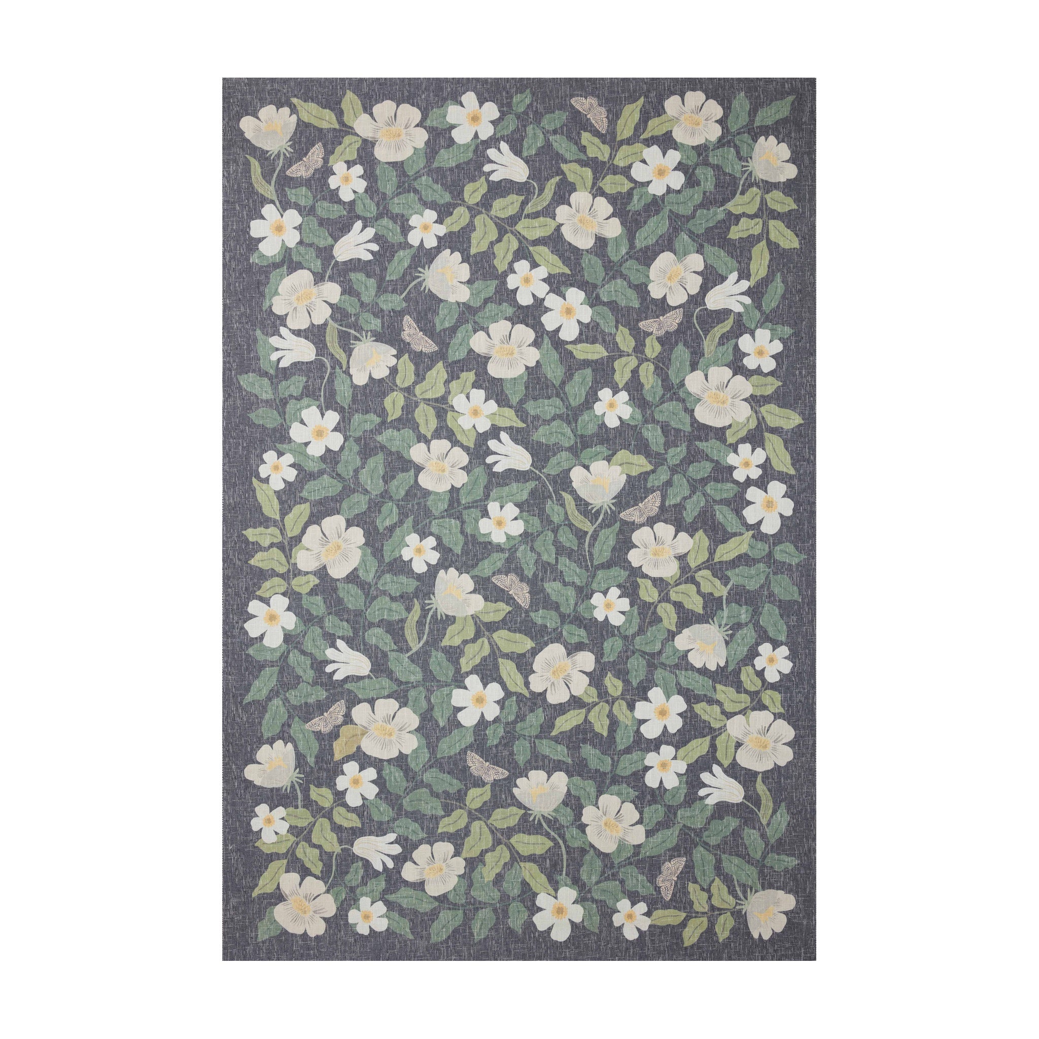 Rifle Paper Co. x Loloi Cotswolds Charcoal Rug, 18" x 18"