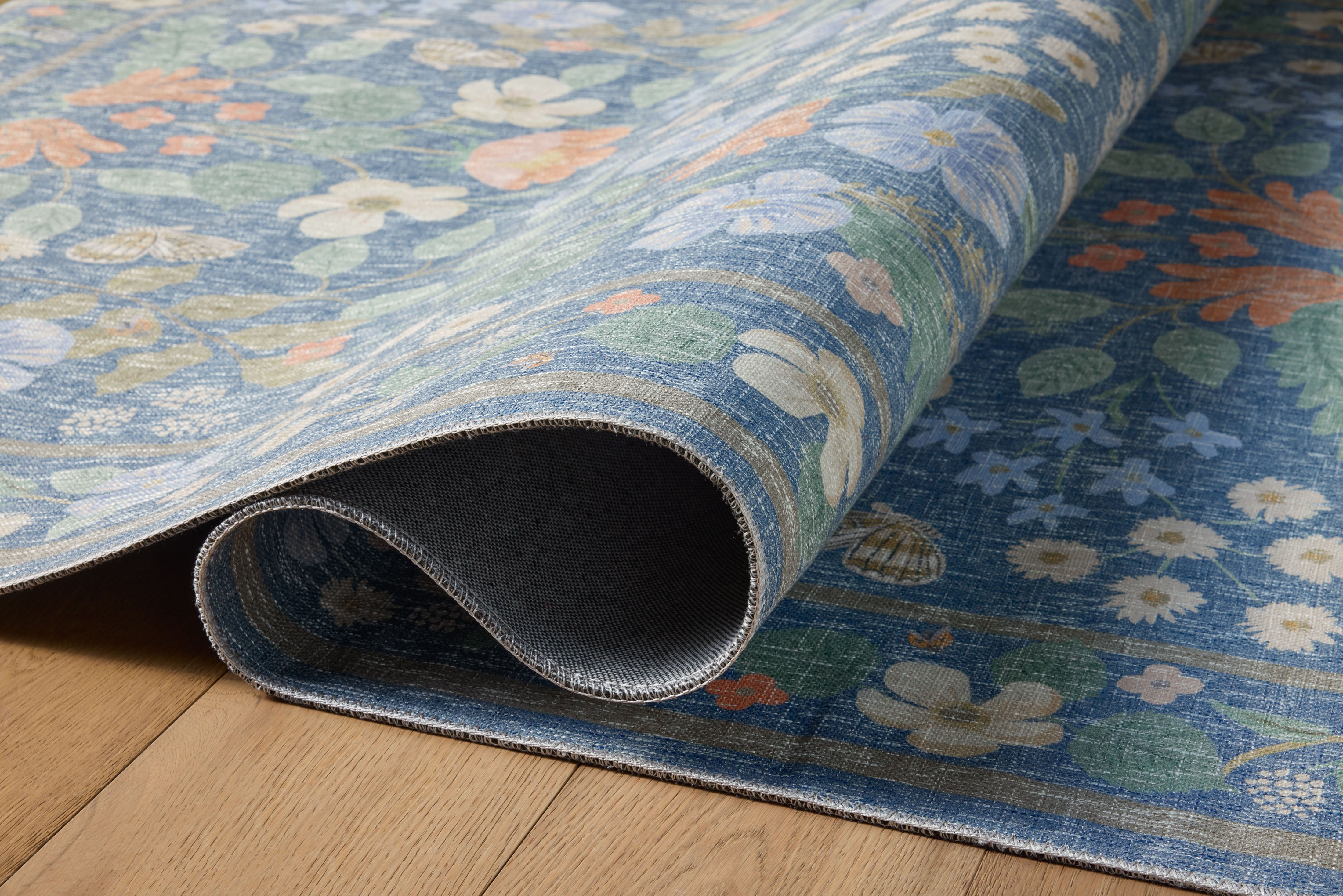 Rifle Paper Co. X Loloi/ Cotswolds Willow Indigo Rug 3 - RUGS - patterned Loloi