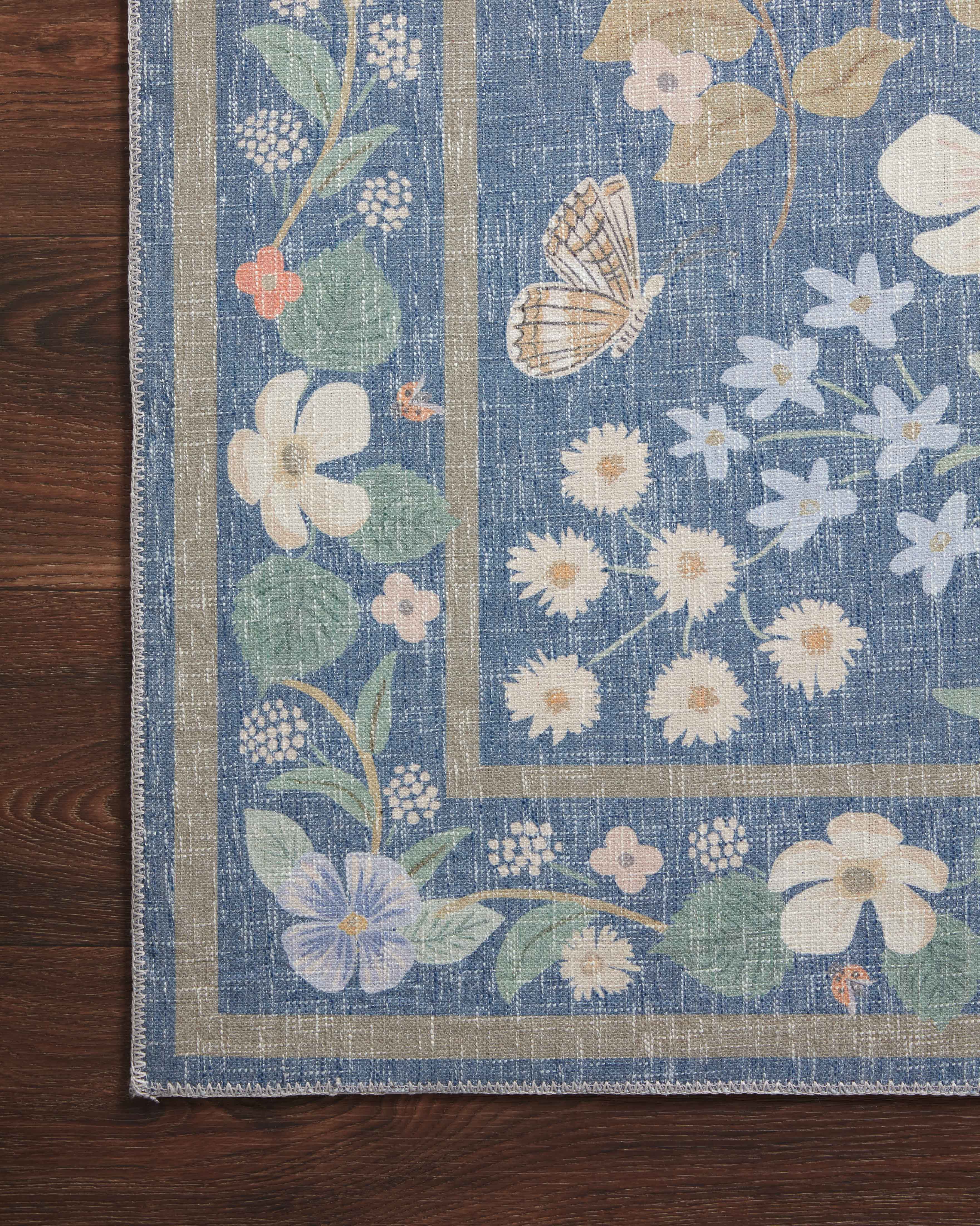 Rifle Paper Co. x Loloi Cotswolds Indigo Rug RUGS - synthetic Loloi