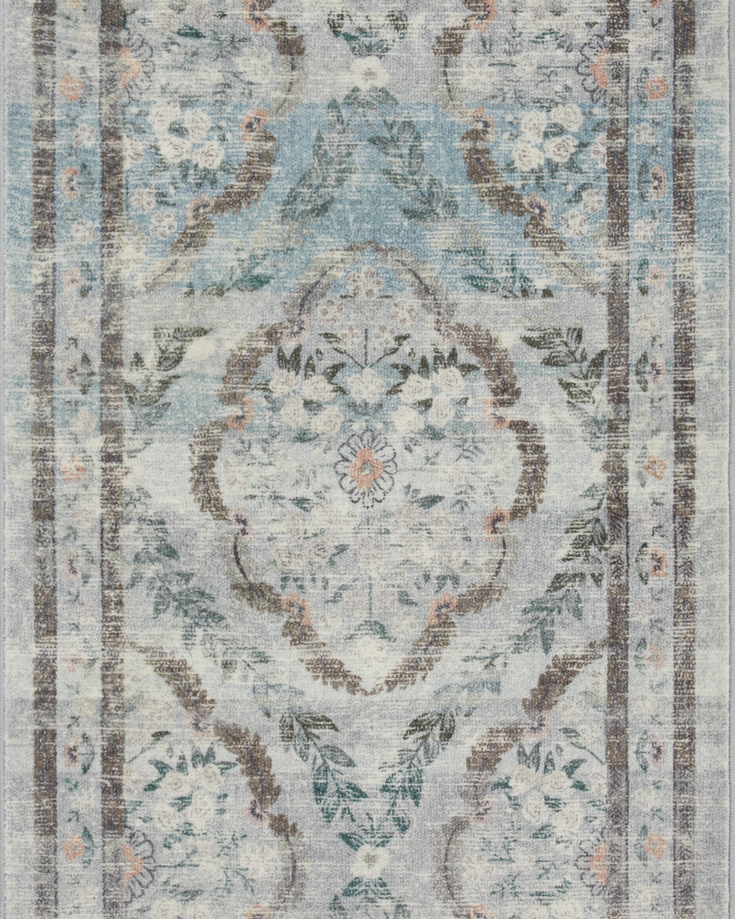 Rifle Paper Co. x Loloi Courtyard Chateau Blue Rug 3-patterned rugs Loloi