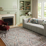 Rifle Paper Co. x Loloi Courtyard Chateau Blush Rug 3-patterned rugs Loloi