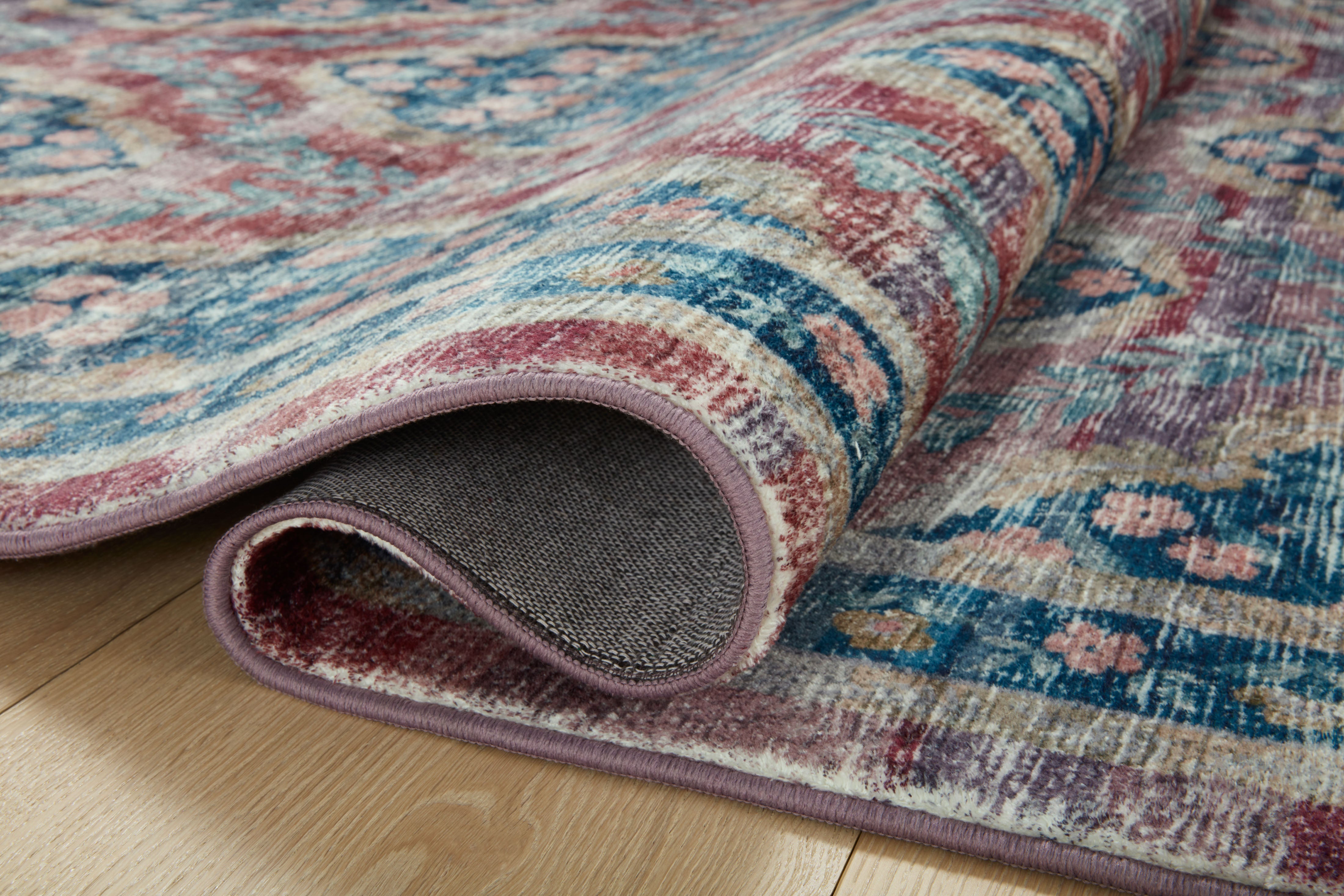 Rifle Paper Co. x Loloi Courtyard Chateau Red Rug 3-patterned rugs Loloi