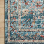 Rifle Paper Co. x Loloi Courtyard Eve Blue Rug 3-patterned rugs Loloi