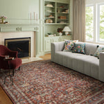 Rifle Paper Co. x Loloi Courtyard Crimson Oval Rug RUGS - synthetic Loloi