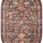 Rifle Paper Co. x Loloi Courtyard Crimson Oval Rug RUGS - synthetic Loloi
